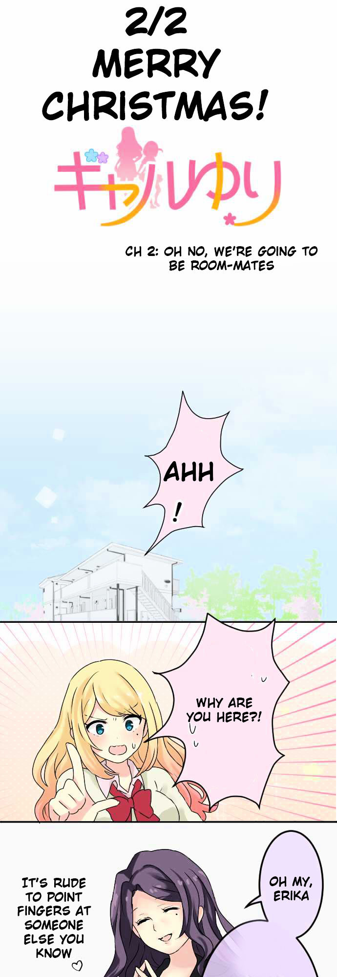 Gyaru Yuri Chapter 2 page 2 - Chapter 2 : Oh no, we're going to be room-mates