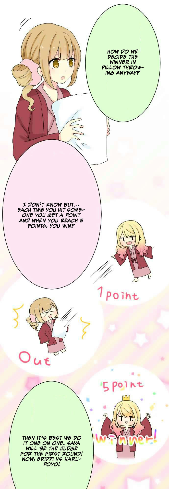 Gyaru Yuri Chapter 23 page 5 - Chapter 23 : Throwing Pillow Competition