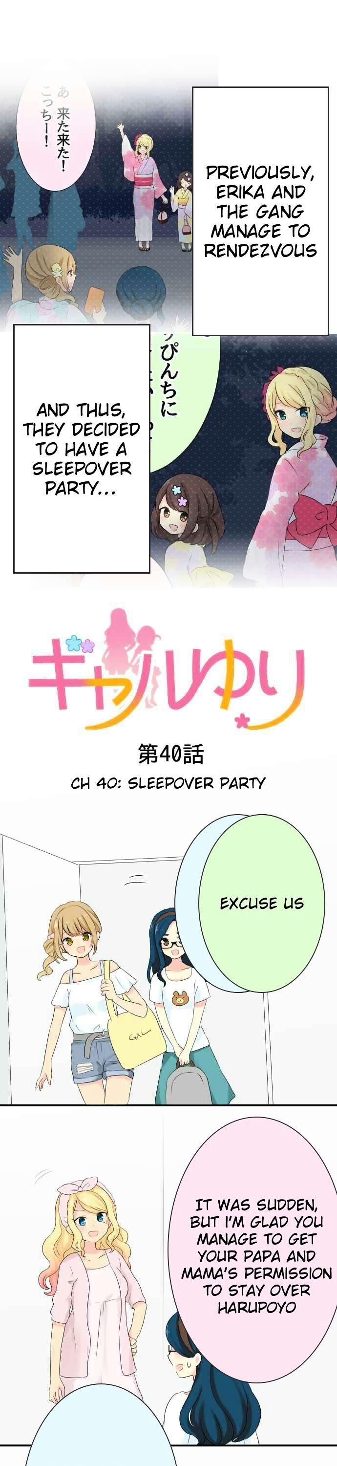 Gyaru Yuri Chapter 40 page 2 - Chapter 40 : Sleepover Party