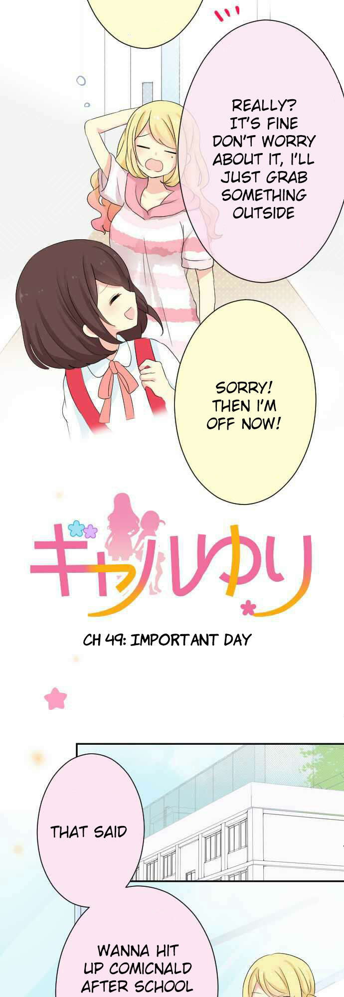 Gyaru Yuri Chapter 49 page 2 - Chapter 49: Important Day