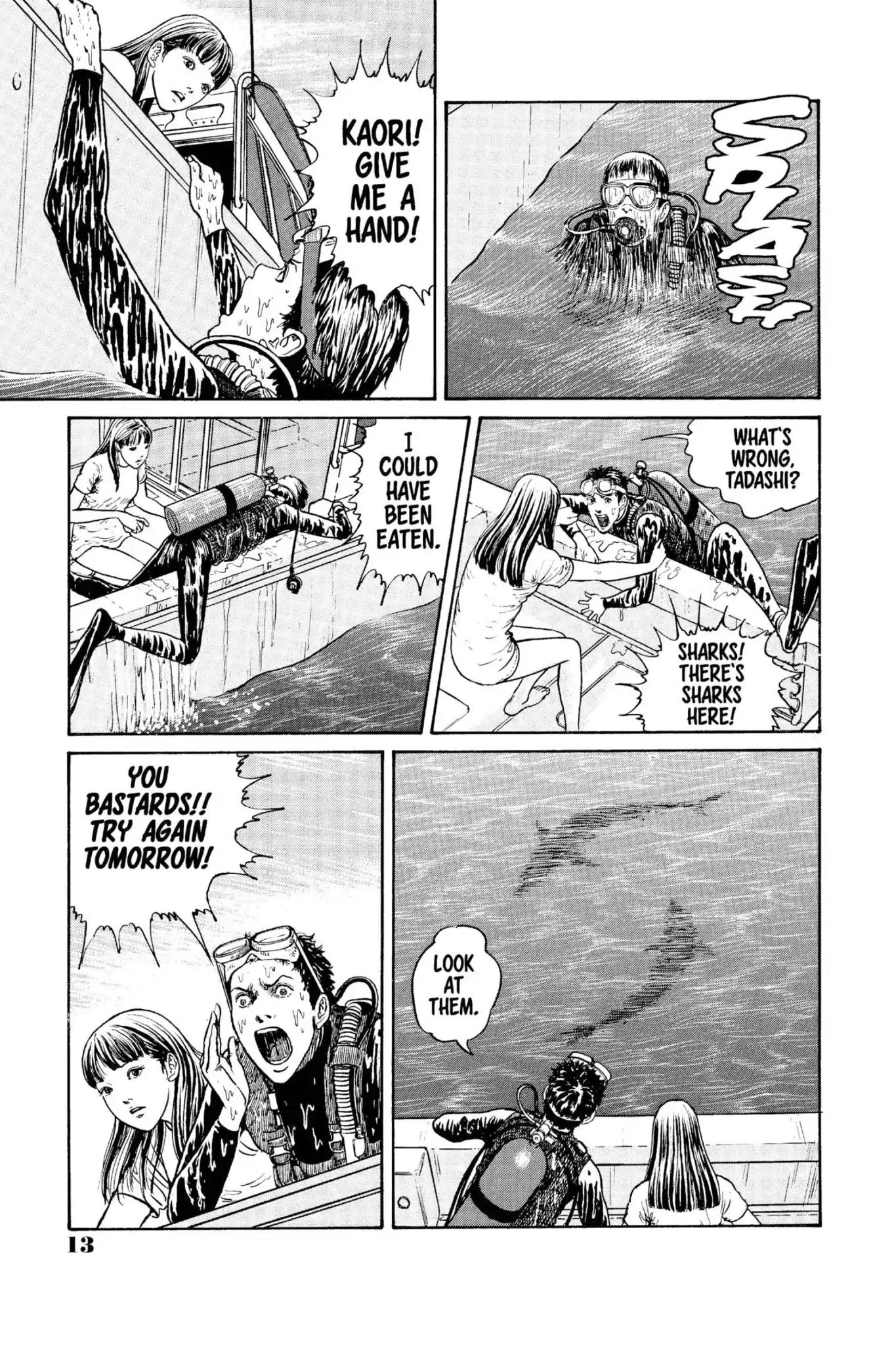 Gyo Chapter 1 page 13 - Chapter 1: The Death-Stench of the South Seas