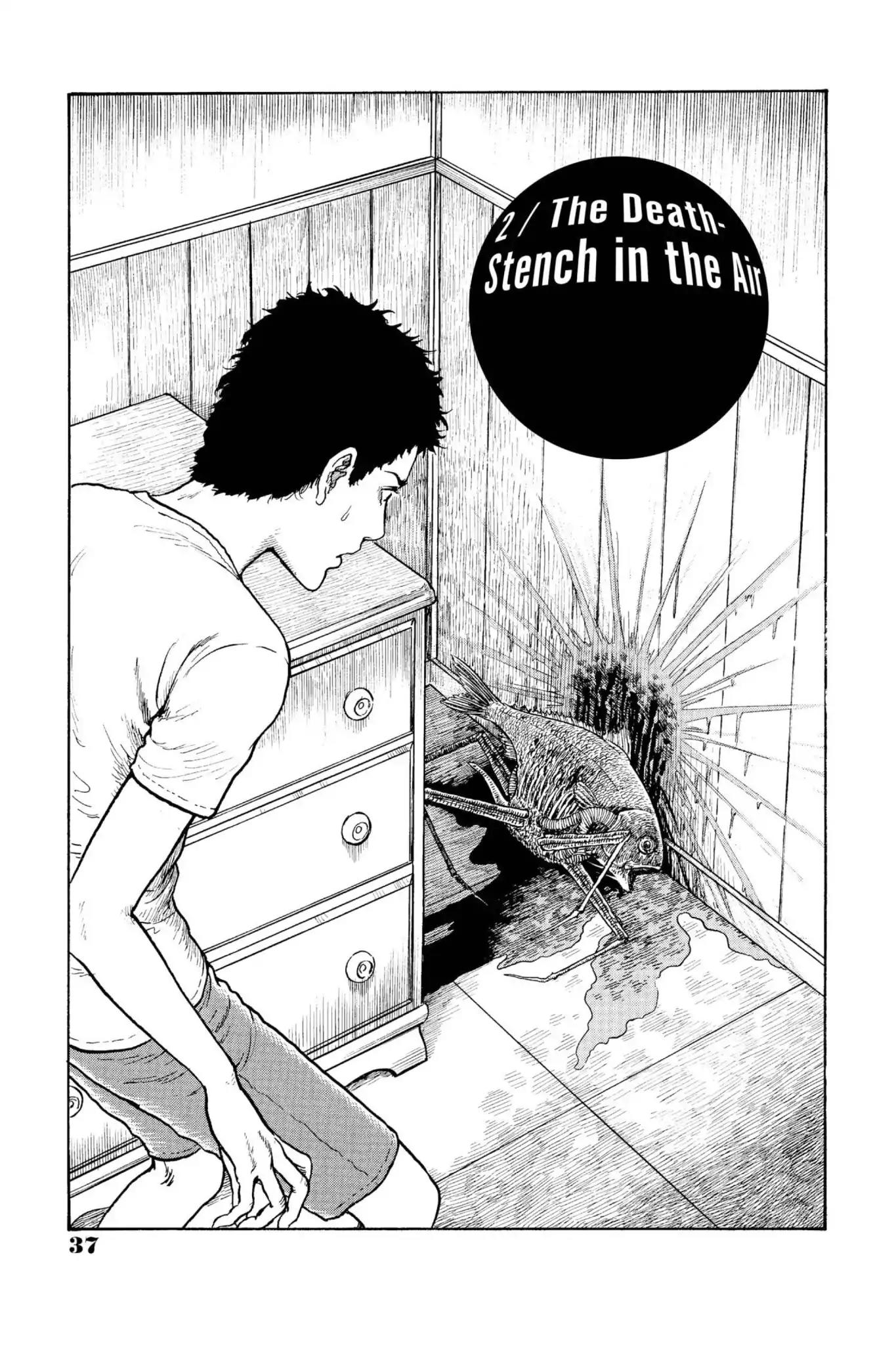 Gyo Chapter 2 page 1 - Chapter 2: The Death-Stench in the Air