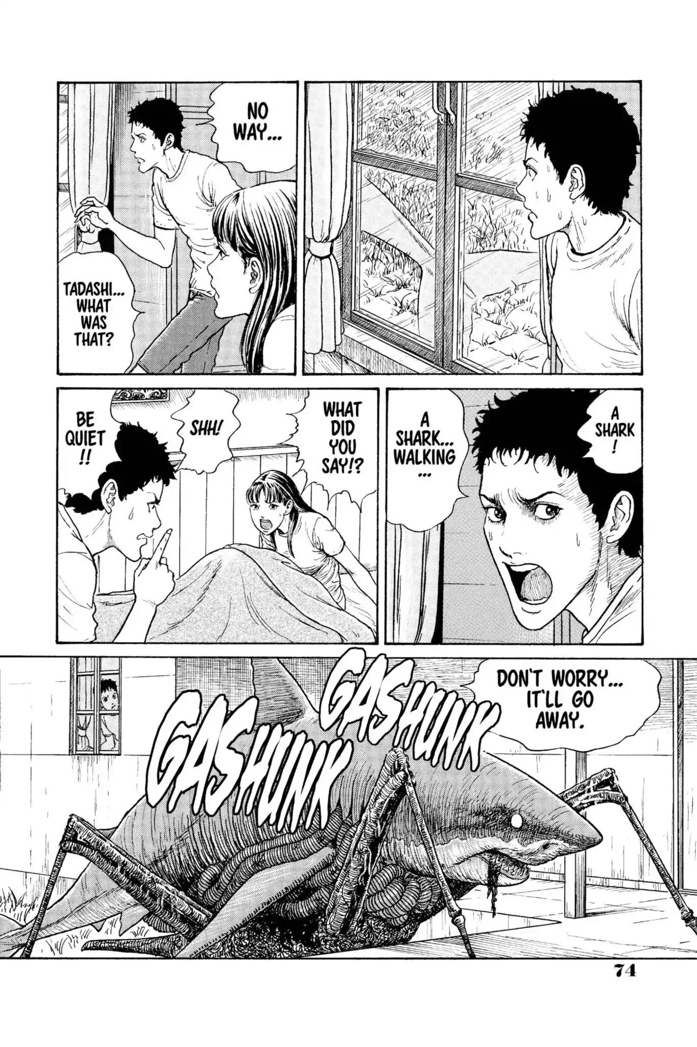 Gyo Chapter 4 page 2 - Chapter 4: Shark Attack