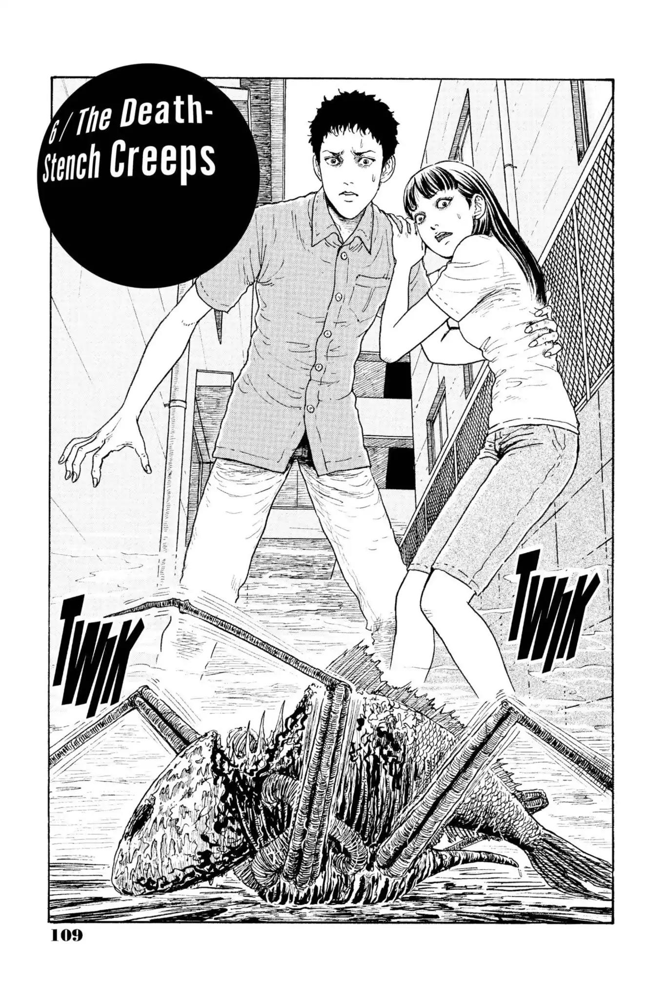 Gyo Chapter 6 page 1 - Chapter 6: The Death-Stench Creeps