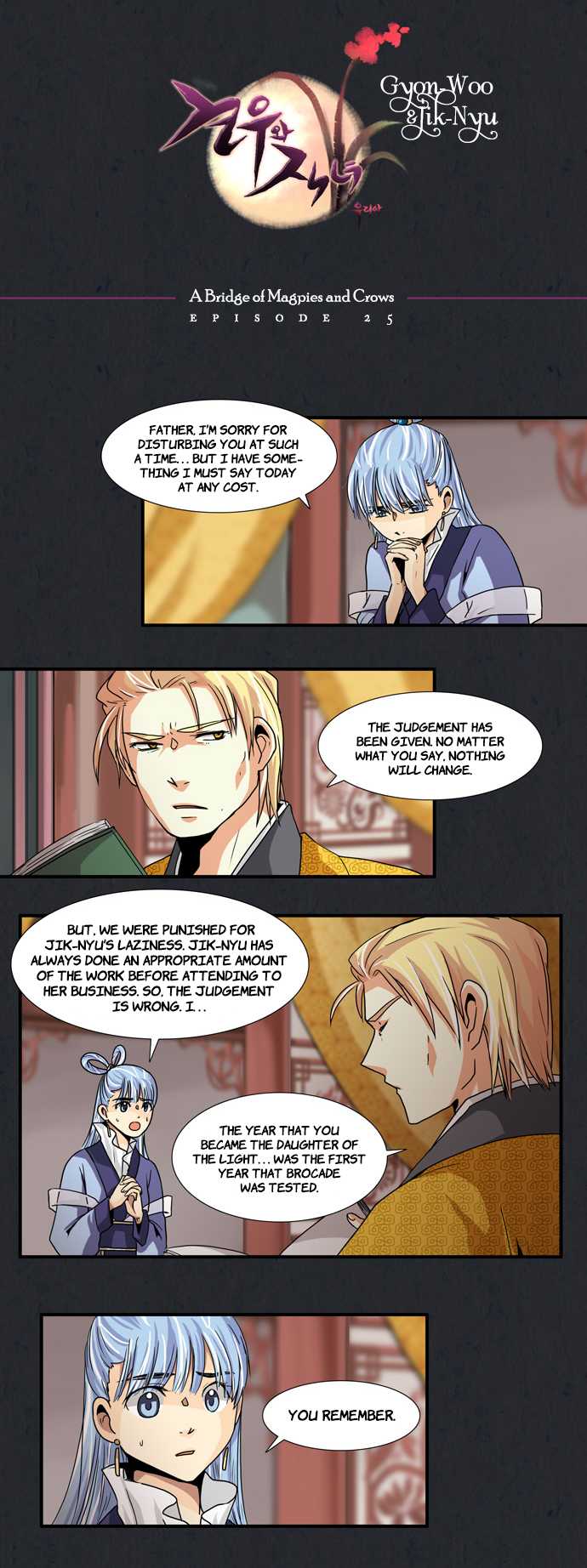 Gyon-Woo & Jik-Nyu Chapter 25 page 3 - Chapter 25: A Bridge of Magpies and Crows