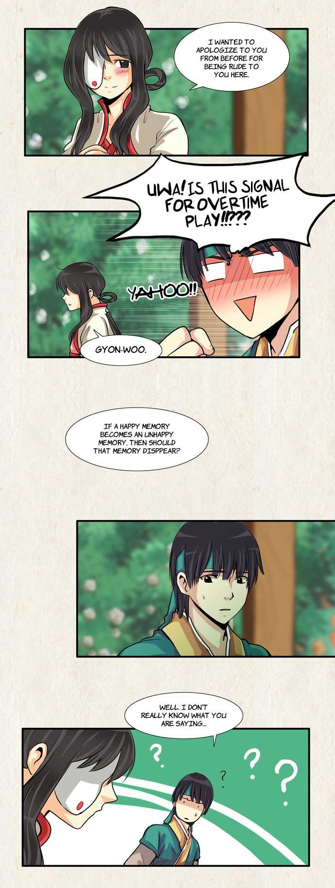 Gyon-Woo & Jik-Nyu Chapter 32 page 14 - Chapter 32: Happy Memories