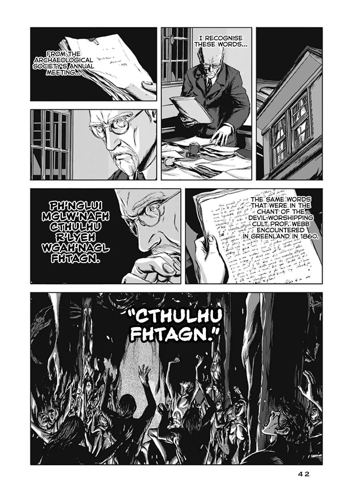H.P. Lovecraft's The Call of Cthulhu Chapter 1 page 38 - Chapter 1: The Horror In Clay