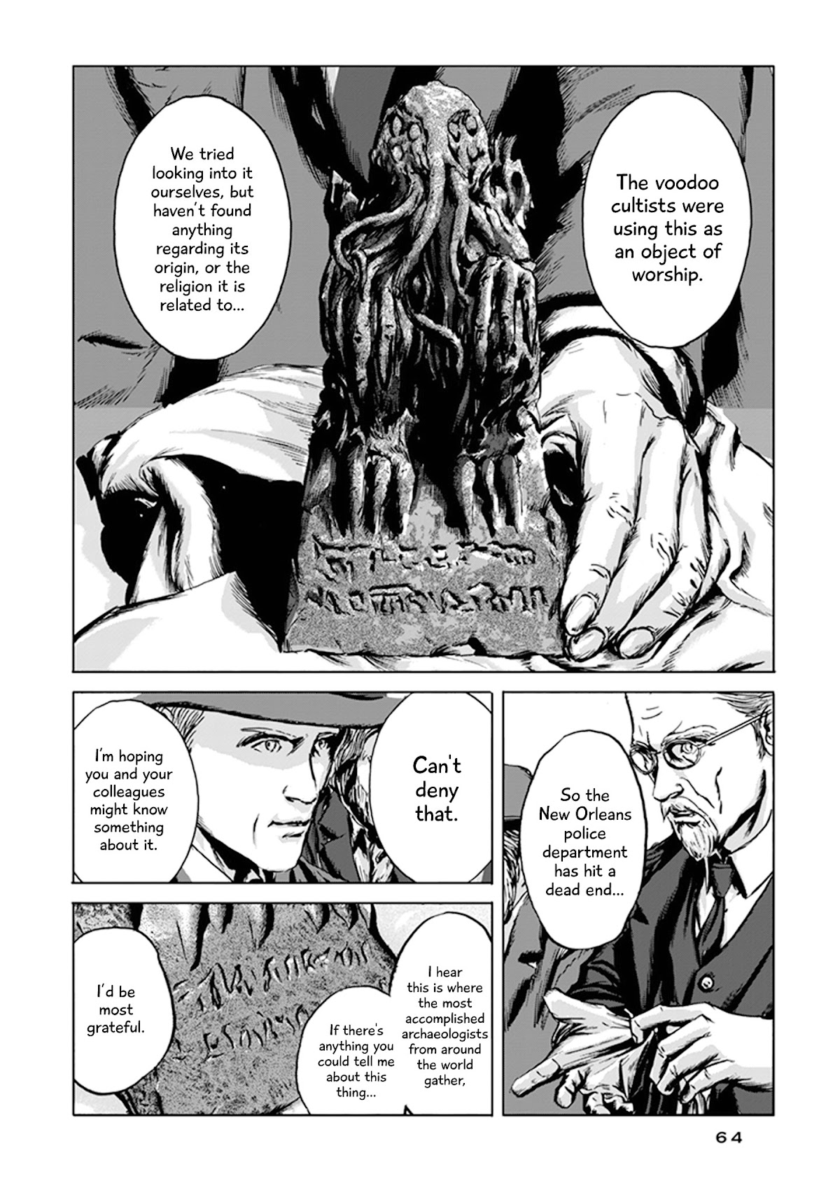 H.P. Lovecraft's The Call of Cthulhu Chapter 2 page 13 - Chapter 2: The Tale of Inspector Legrasse