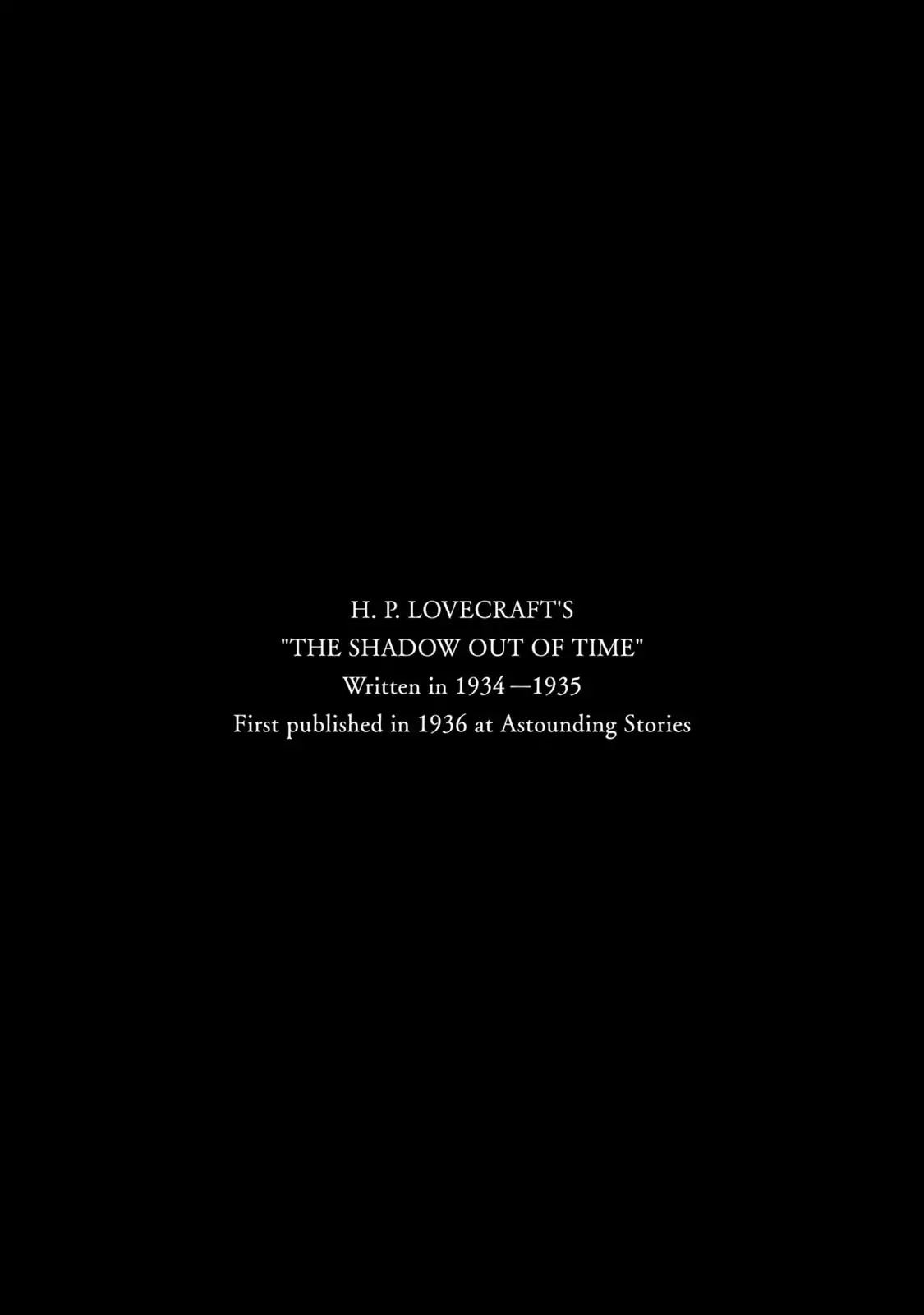H. P. Lovecraft's The Shadow out of Time Chapter 0 page 9 - Chapter 0: The Great Sandy Desert in Australia