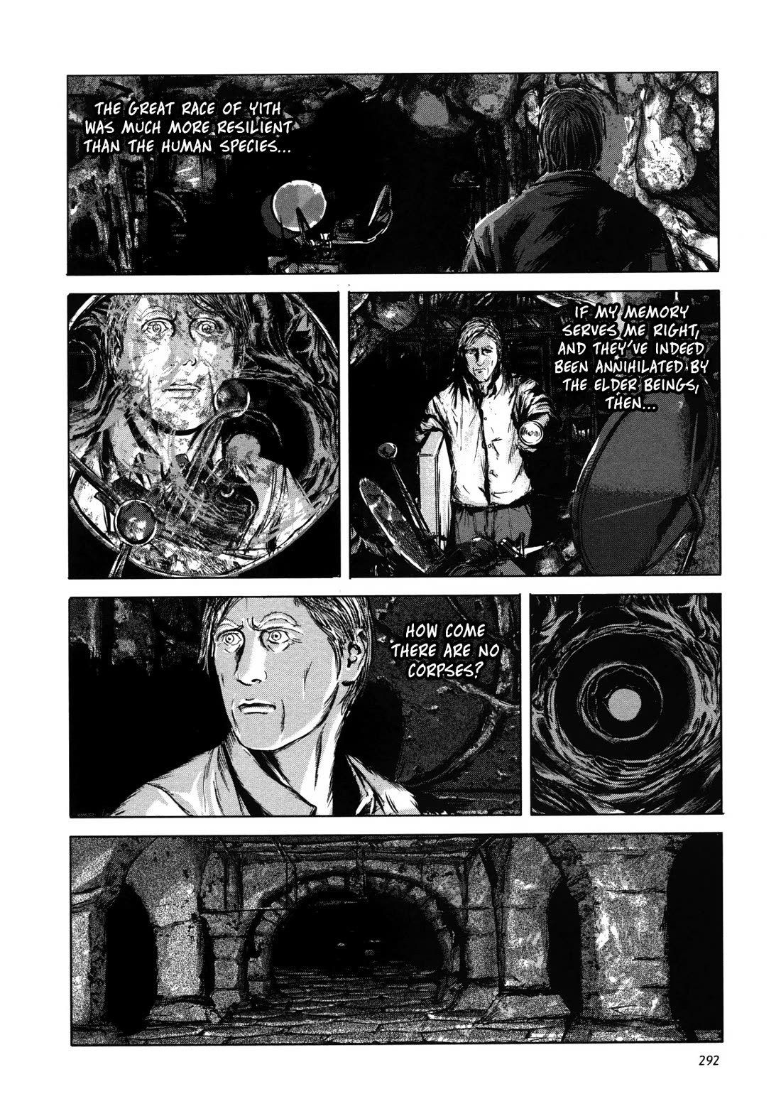 H. P. Lovecraft's The Shadow out of Time Chapter 10 page 6 - Chapter 10: The Blasphemous Trap-Doors Are Unsealed