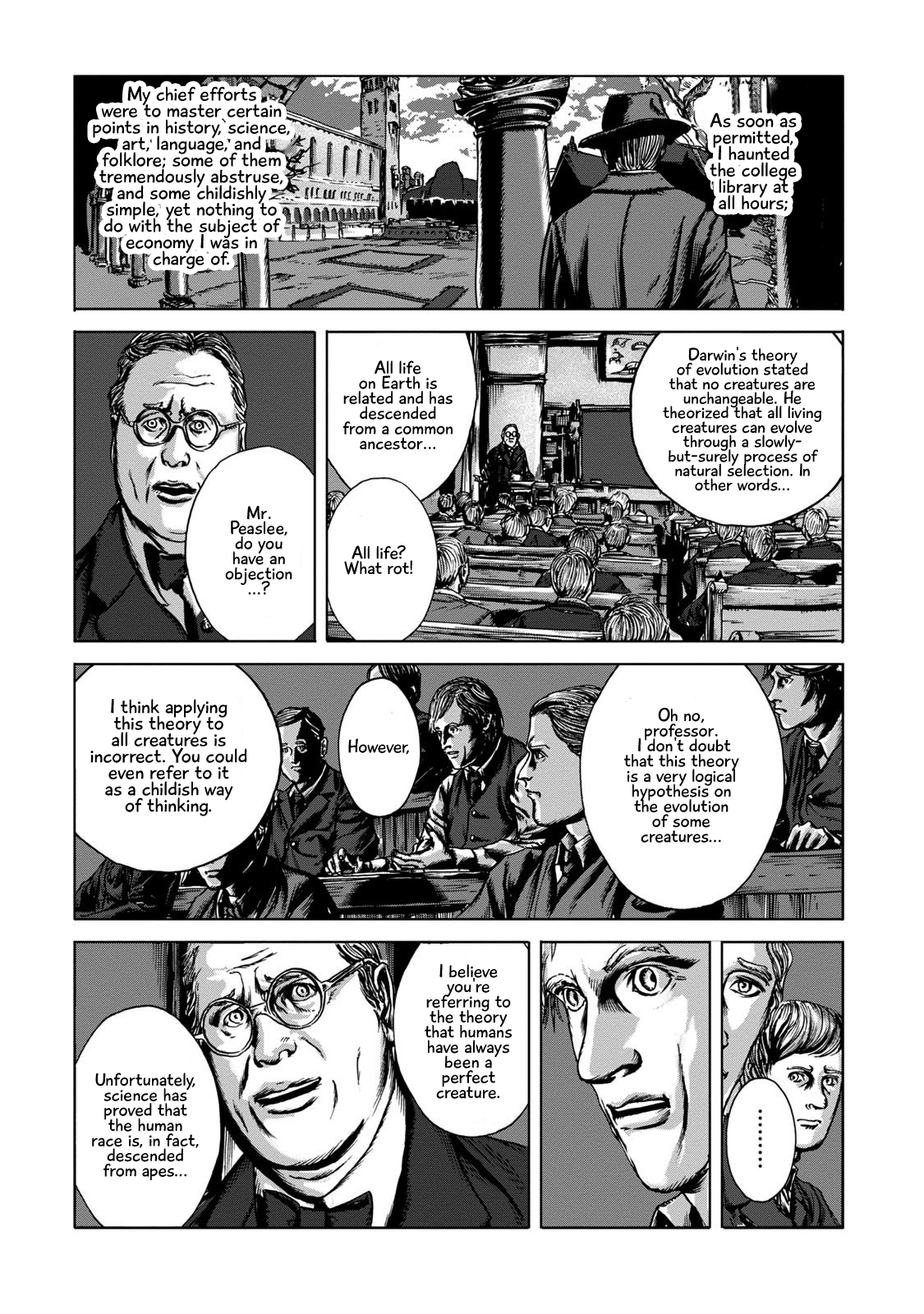H. P. Lovecraft's The Shadow out of Time Chapter 2 page 10 - Chapter 2: A Studious Traveler From a Far, Foreign Land
