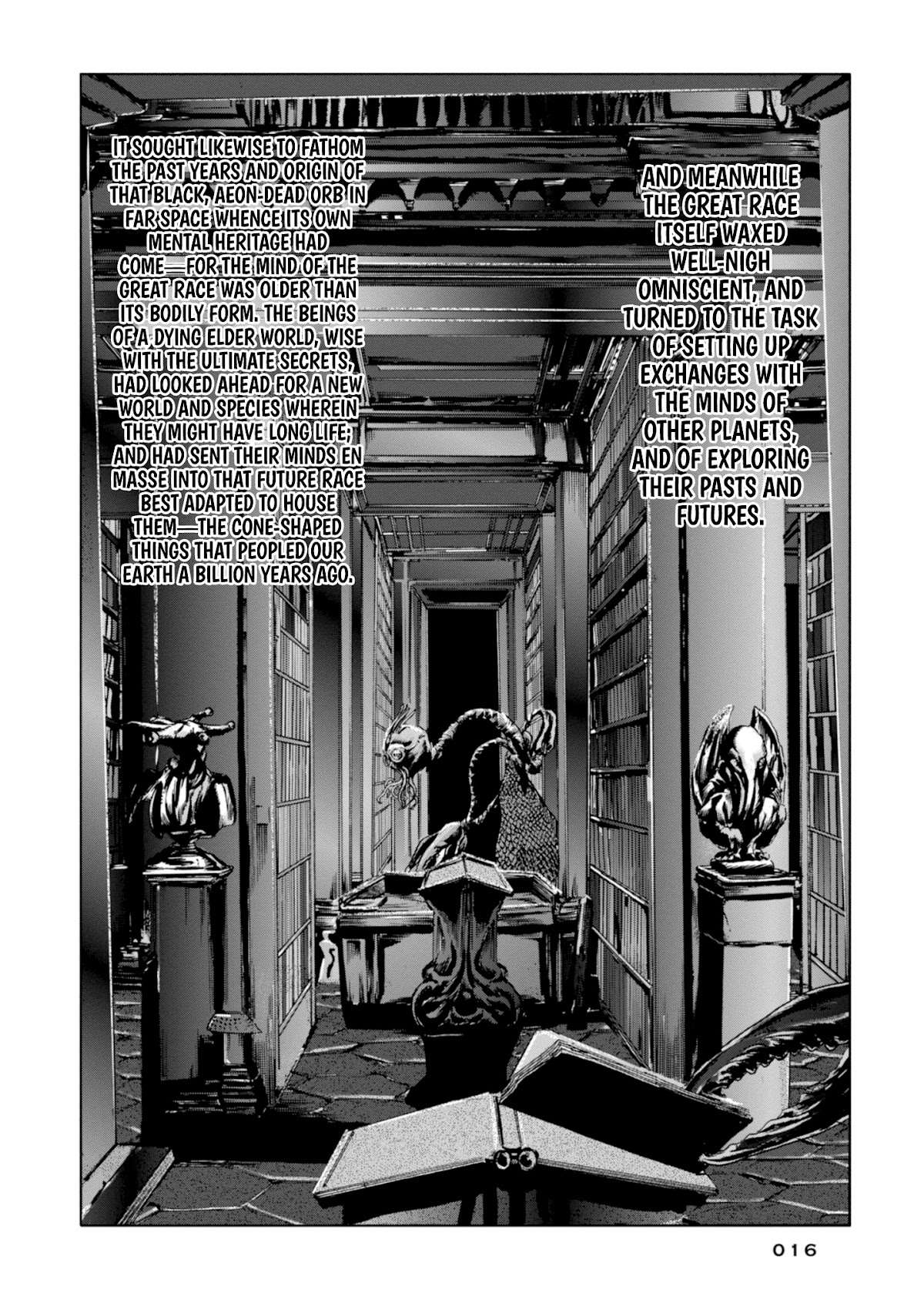 H. P. Lovecraft's The Shadow out of Time Chapter 7 page 7 - Chapter 7: The Great Race's Central Archives