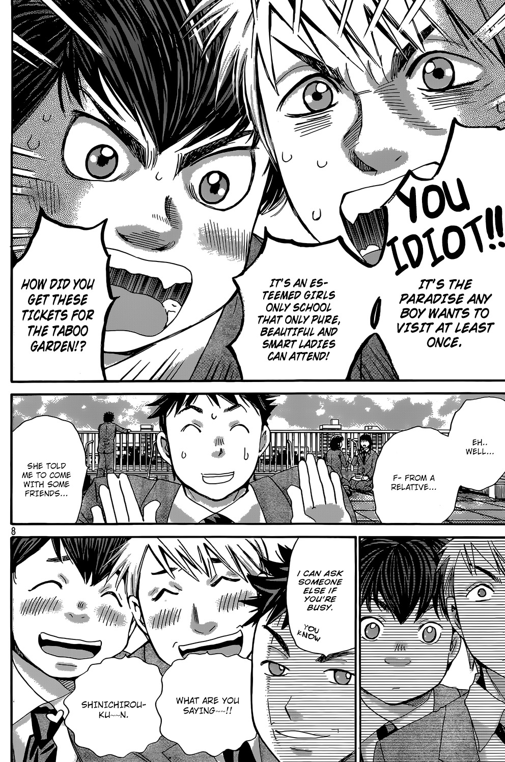Hachi Ichi Chapter 21 page 8 - Chapter 21: Taboo world (1)