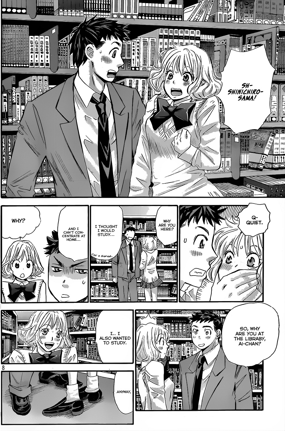 Hachi Ichi Chapter 24 page 8 - Chapter 24: Be quiet