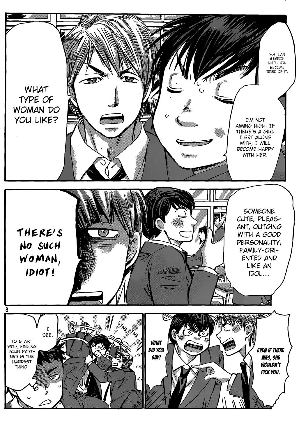 Hachi Ichi Chapter 28 page 8 - Chapter 28: Feelings