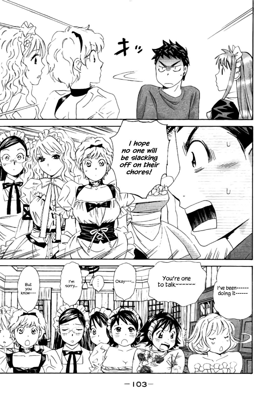 Hachi Ichi Chapter 38 page 3 - Chapter 38: Dripping wet panic