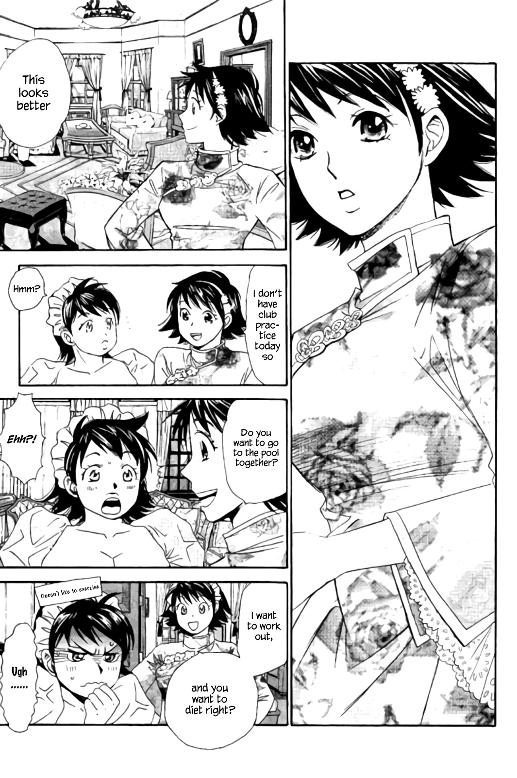 Hachi Ichi Chapter 38 page 7 - Chapter 38: Dripping wet panic