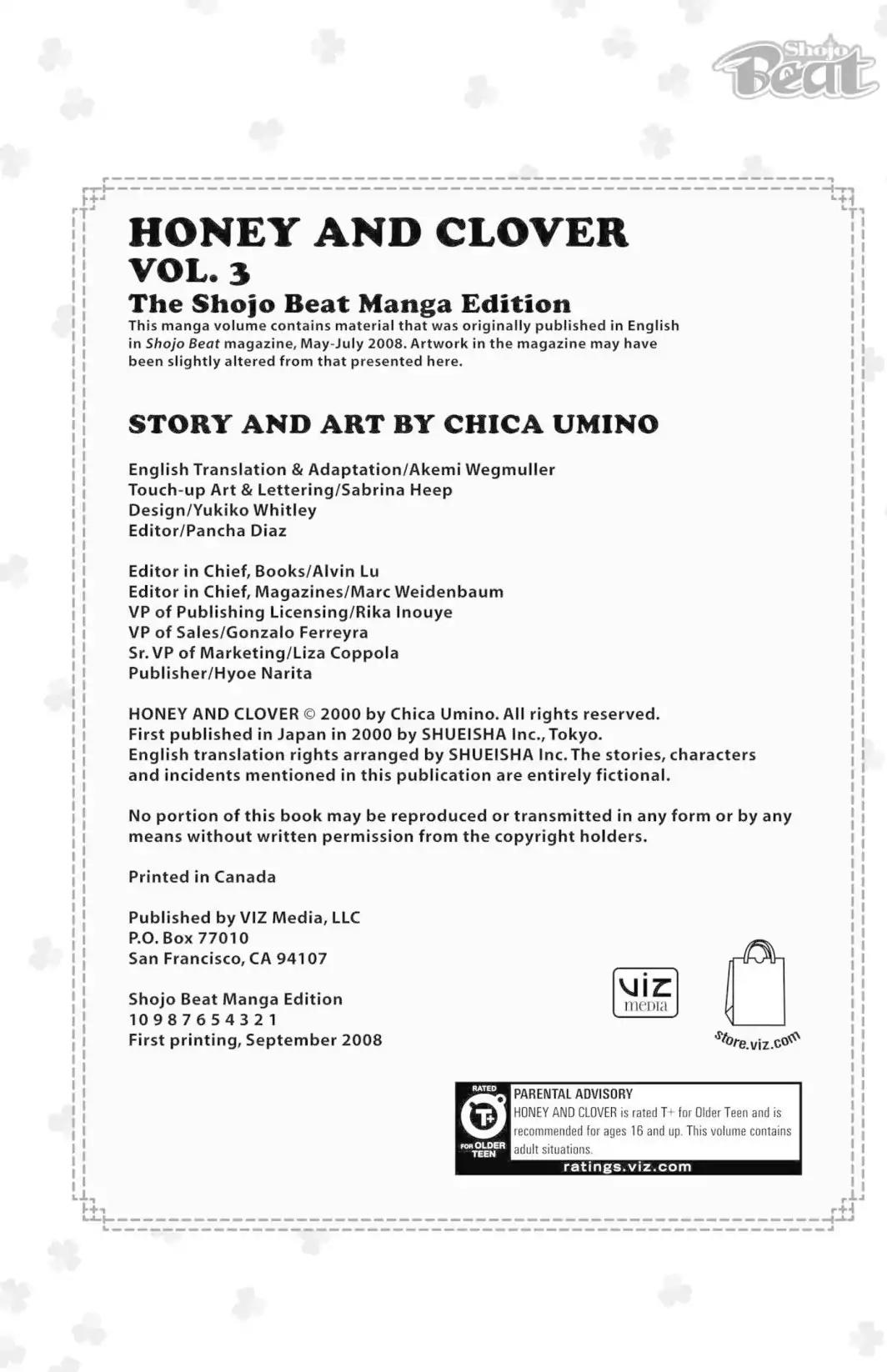 Hachimitsu to Clover Chapter 21.7 page 4 - Vol.3 Study Guide