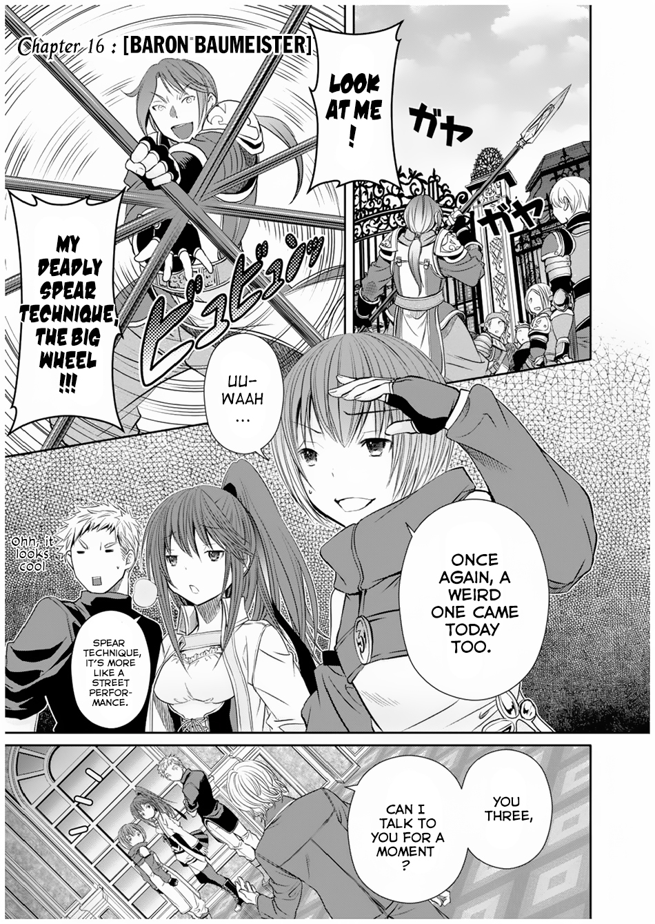 Hachinan tte, Sore wa Nai Deshou! Chapter 16 page 2 - Chapter 16: Baron Baumeister