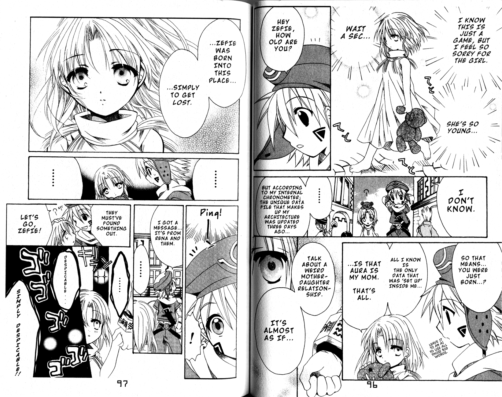 .hack//Tasogare no Udewa Densetsu Chapter 10 page 3 - Chapter 10: The Players Are Thinking