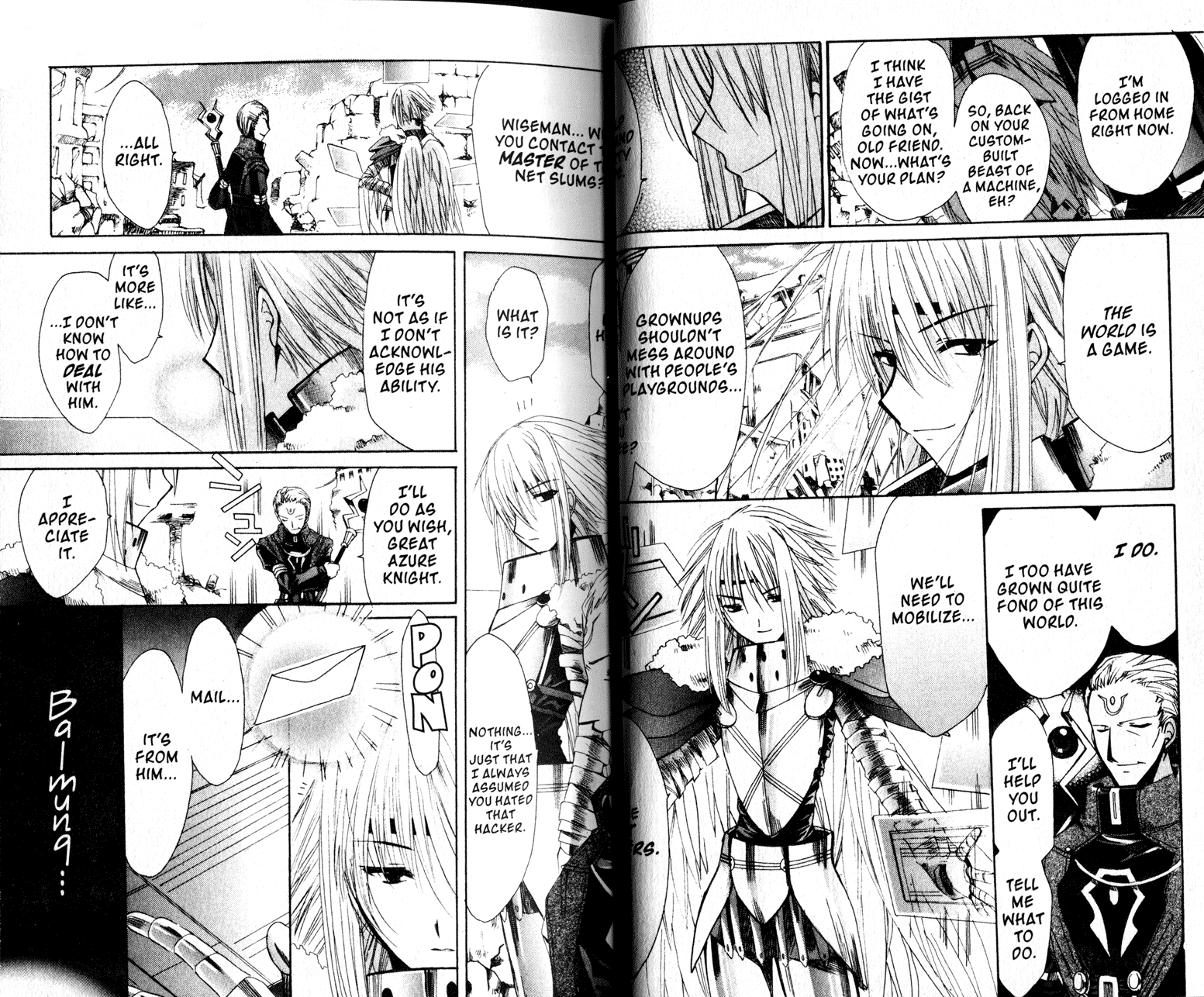 .hack//Tasogare no Udewa Densetsu Chapter 14 page 8 - Chapter 14: Separation and Encounter