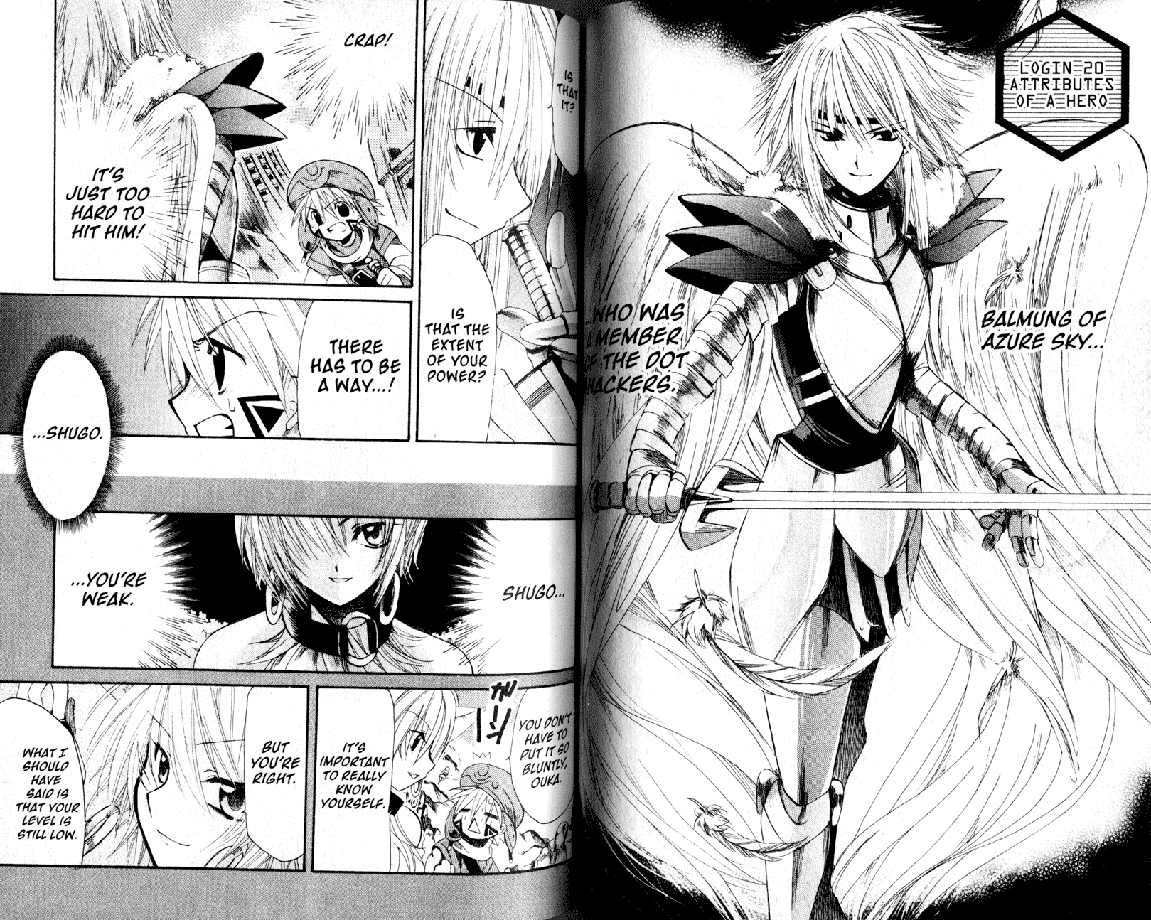 .hack//Tasogare no Udewa Densetsu Chapter 20 page 2 - Chapter 20: Attributes of a Hero