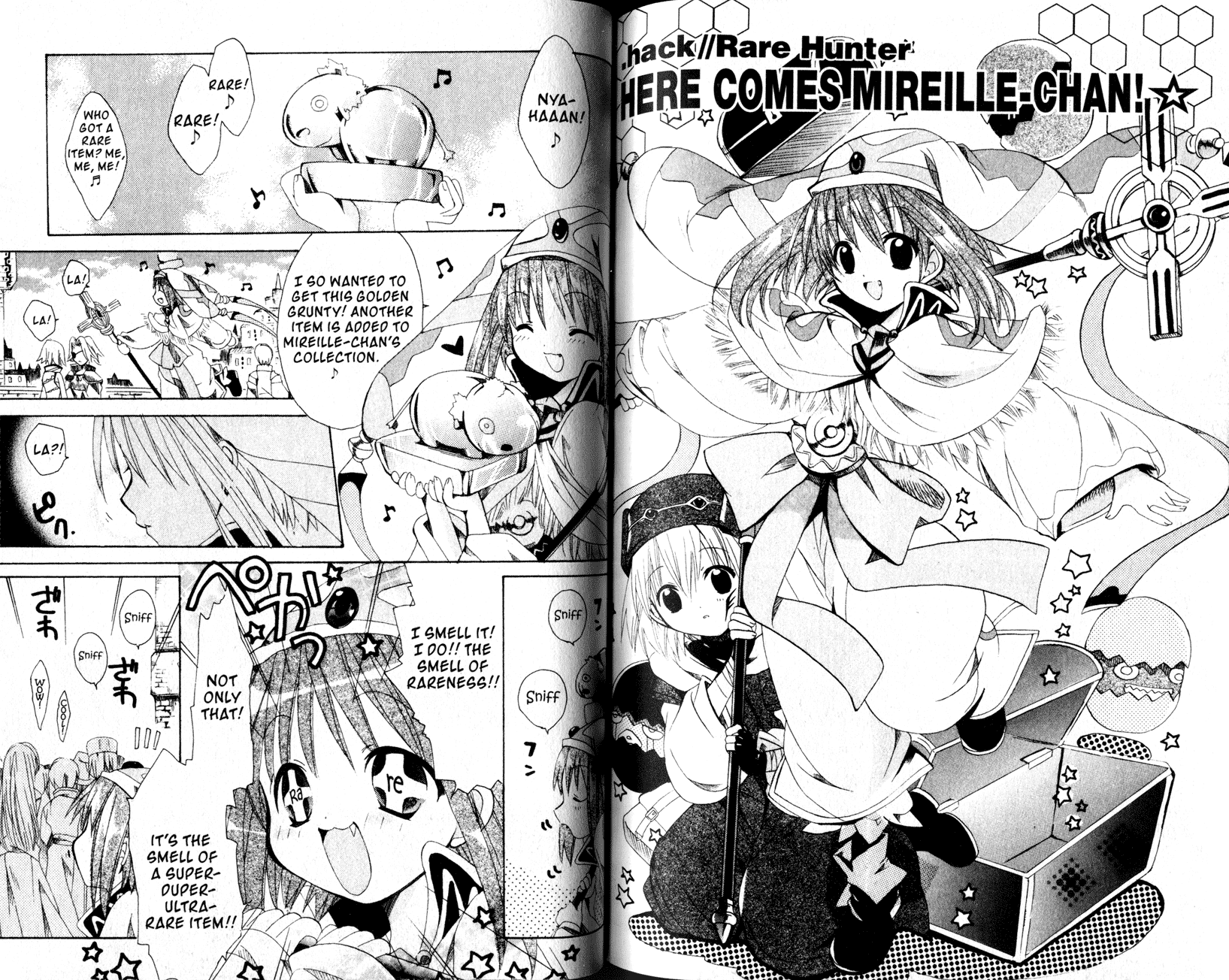 .hack//Tasogare no Udewa Densetsu Chapter 21.5 page 2 - Chapter 21.5: .hack//Rare Hunter - Here Comes Mirille-chan!