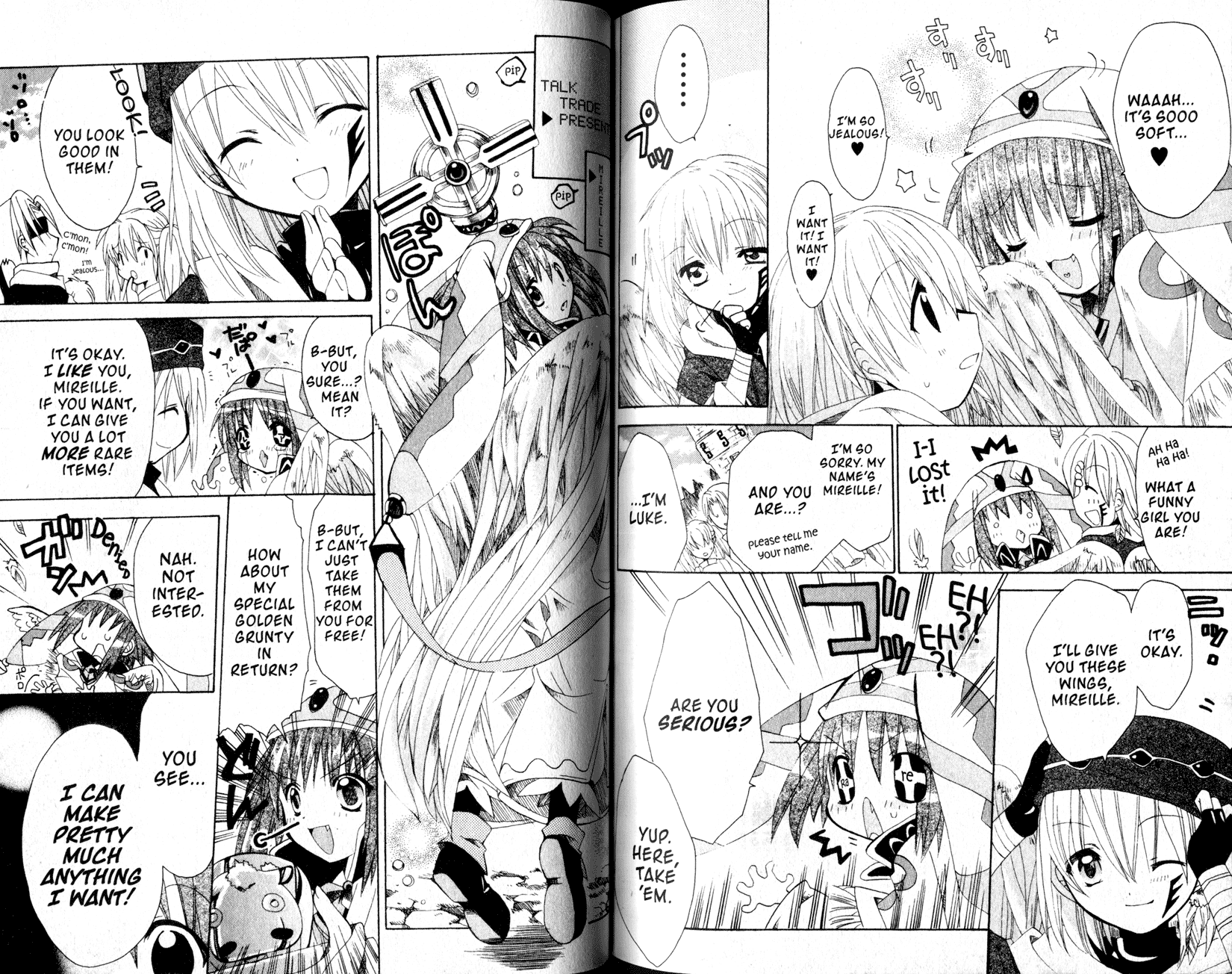 .hack//Tasogare no Udewa Densetsu Chapter 21.5 page 4 - Chapter 21.5: .hack//Rare Hunter - Here Comes Mirille-chan!
