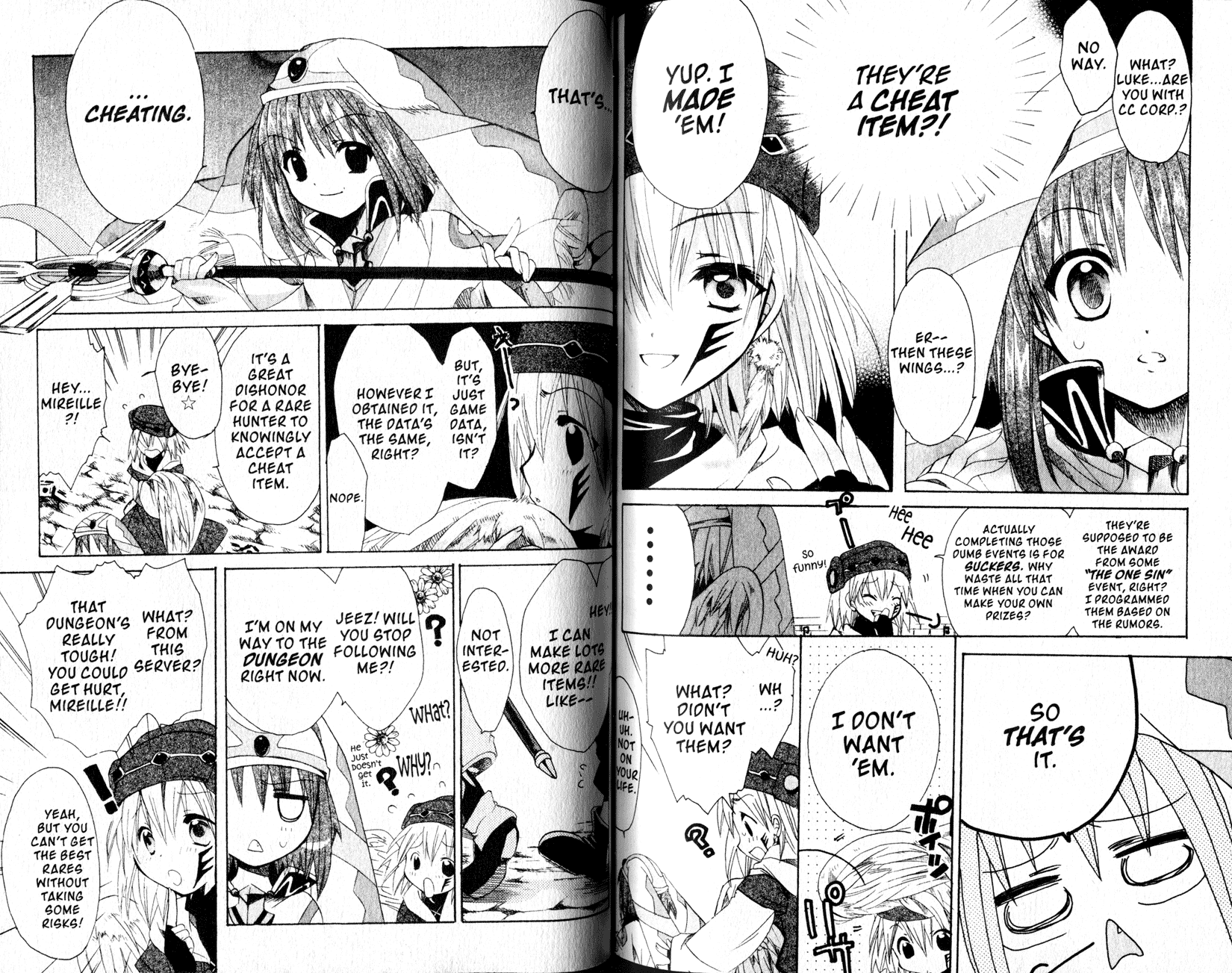 .hack//Tasogare no Udewa Densetsu Chapter 21.5 page 5 - Chapter 21.5: .hack//Rare Hunter - Here Comes Mirille-chan!