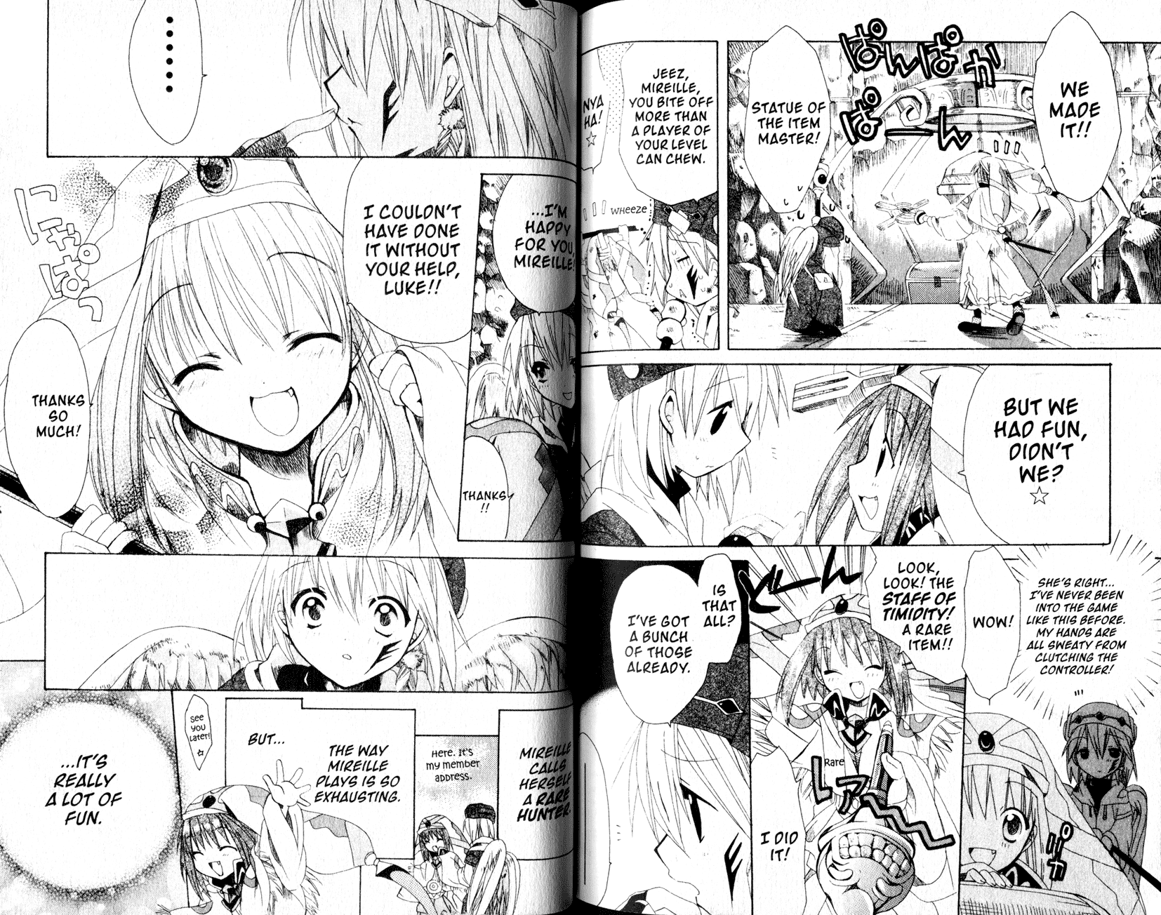 .hack//Tasogare no Udewa Densetsu Chapter 21.5 page 8 - Chapter 21.5: .hack//Rare Hunter - Here Comes Mirille-chan!