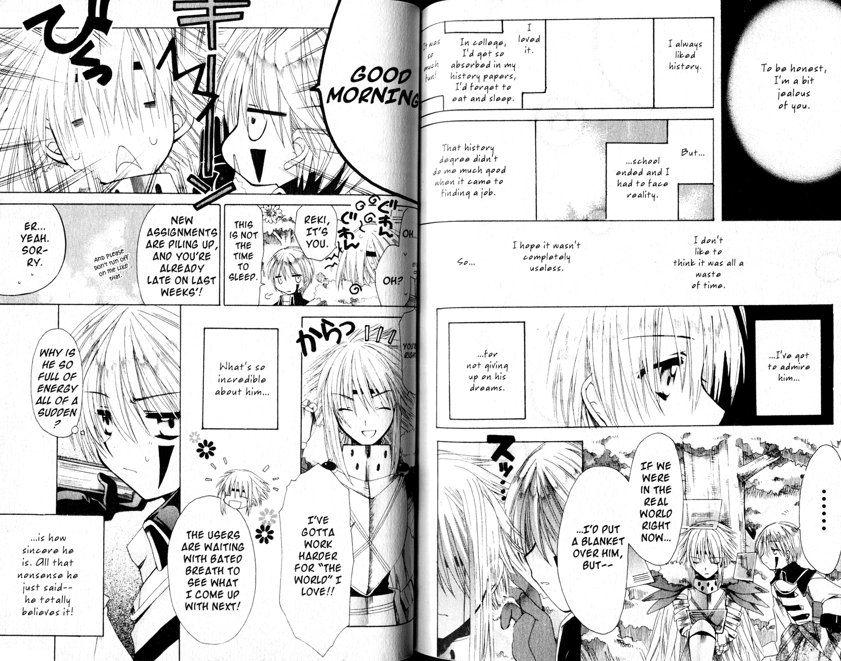 .hack//Tasogare no Udewa Densetsu Chapter 21.6 page 3 - Chapter 21.6: Reflections in the Azure Sky