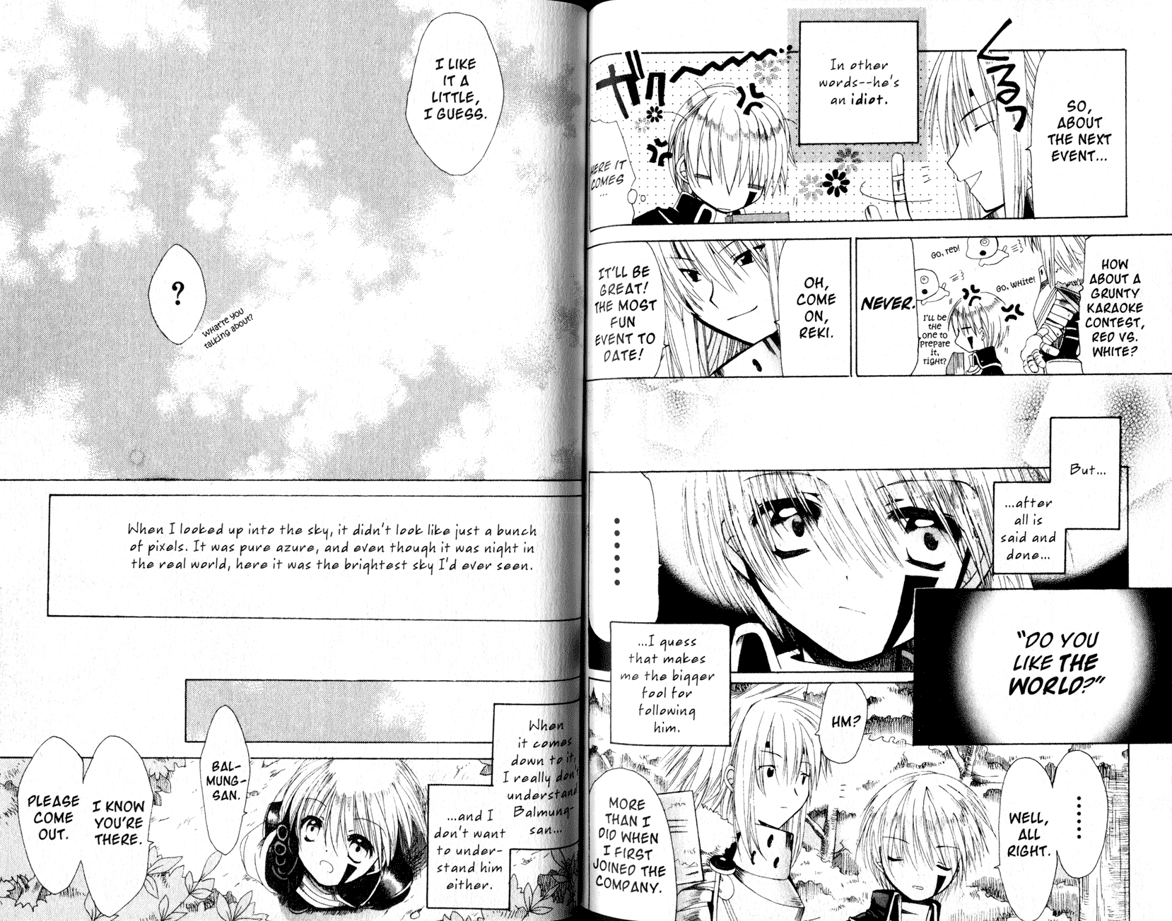 .hack//Tasogare no Udewa Densetsu Chapter 21.6 page 4 - Chapter 21.6: Reflections in the Azure Sky