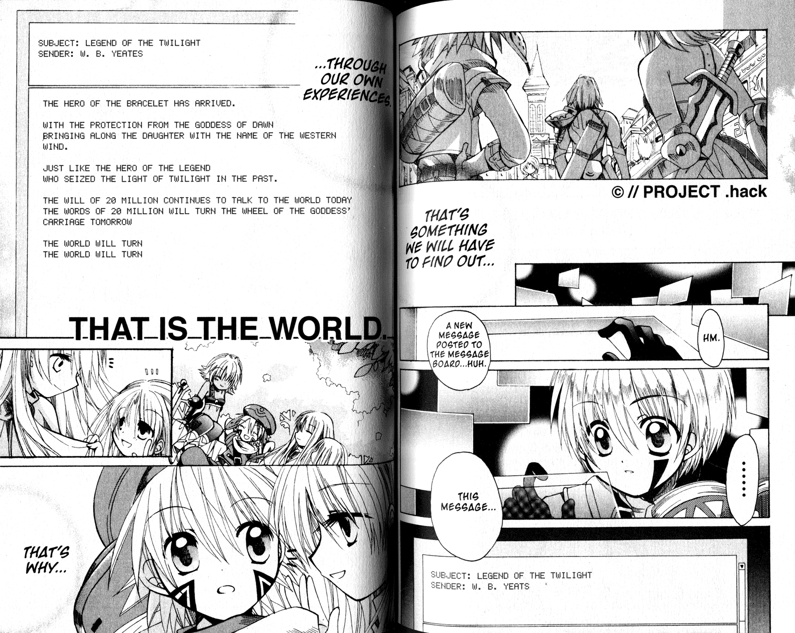 .hack//Tasogare no Udewa Densetsu Chapter 21 page 11 - Chapter 21: Attributes of a Hero [END]