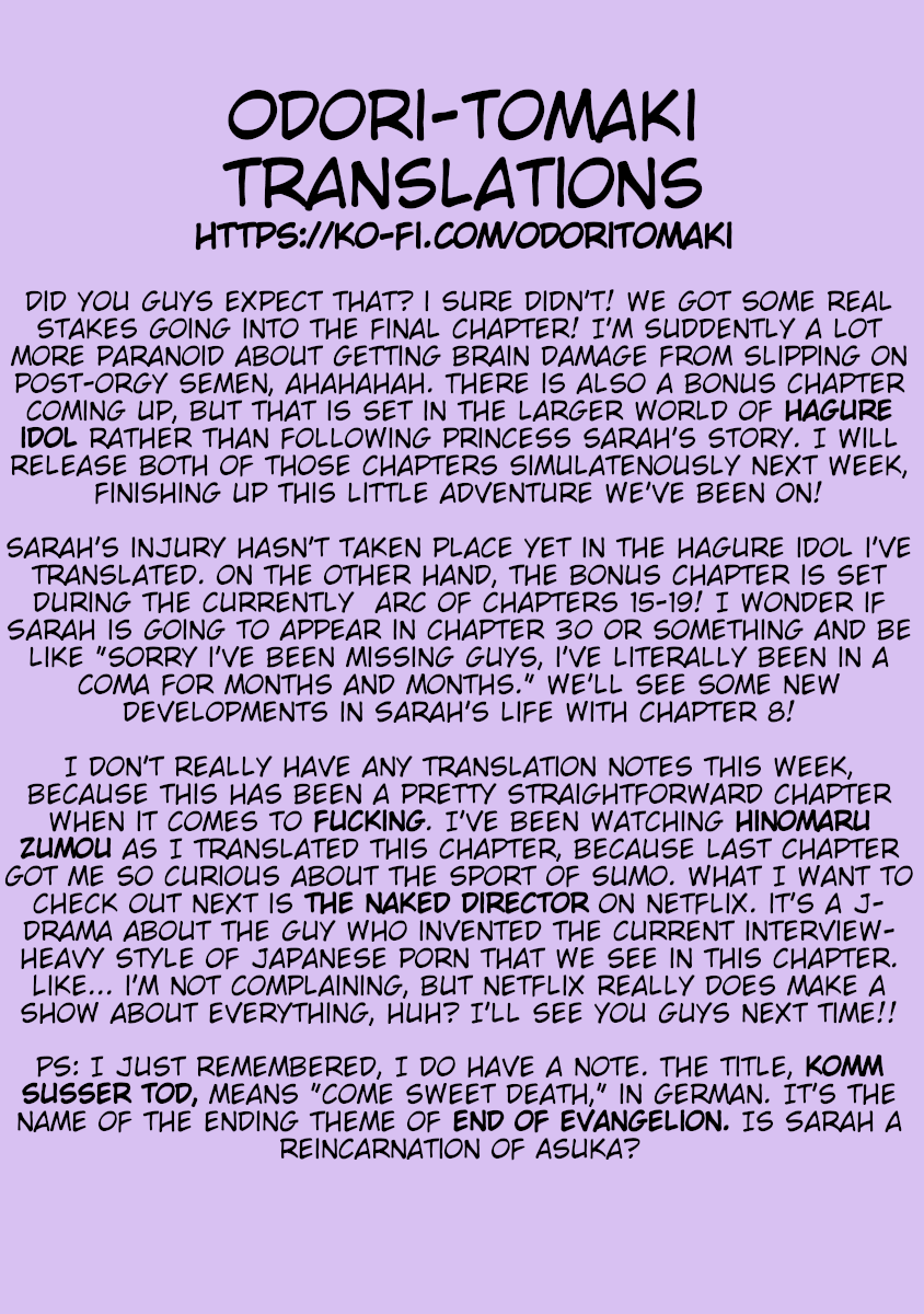 Hagure Idol Jigokuhen Gaiden - Princess Sarah Chapter 7 page 21 - Chapter 7: Komm Susser Tod