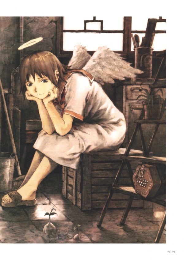 Haibane Renmei - Guri no Machi, Haibane no Niwade. Chapter 0.2 page 12 - Chapter 0 v2 : [End]
