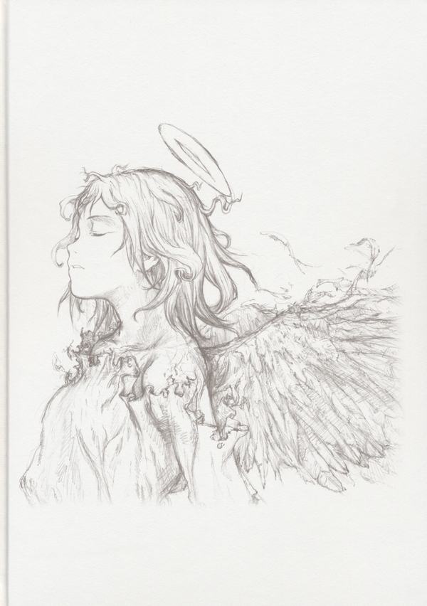 Haibane Renmei - Guri no Machi, Haibane no Niwade. Chapter 0.2 page 16 - Chapter 0 v2 : [End]