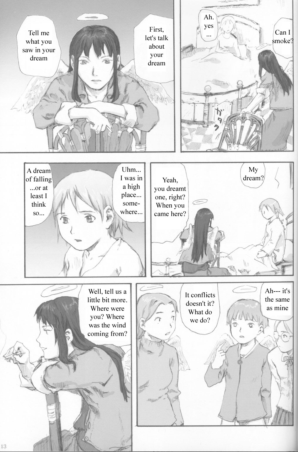 Haibane Renmei Chapter 1.2 page 11 - Chapter 1 v2 : The Haibanes of Old Home I