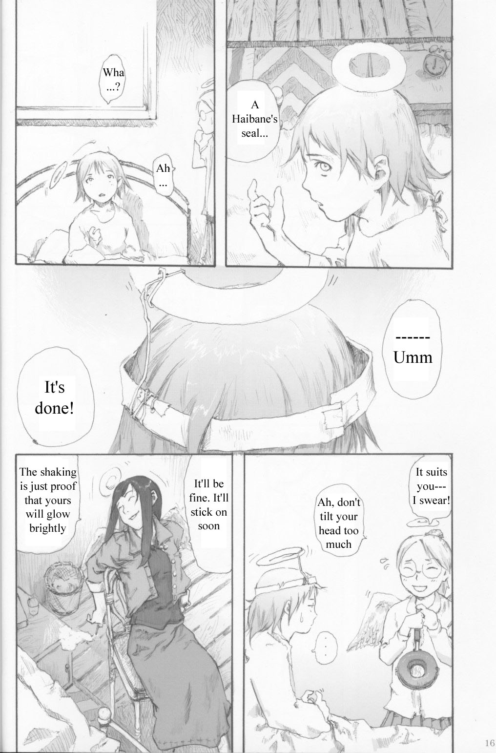 Haibane Renmei Chapter 1.2 page 14 - Chapter 1 v2 : The Haibanes of Old Home I