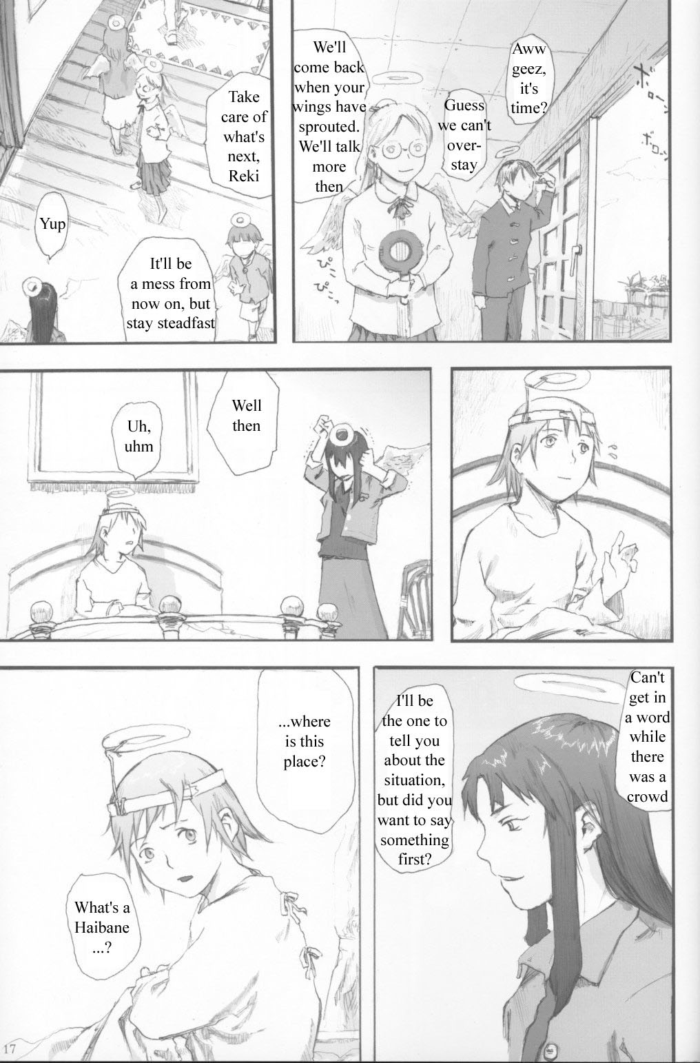 Haibane Renmei Chapter 1.2 page 15 - Chapter 1 v2 : The Haibanes of Old Home I