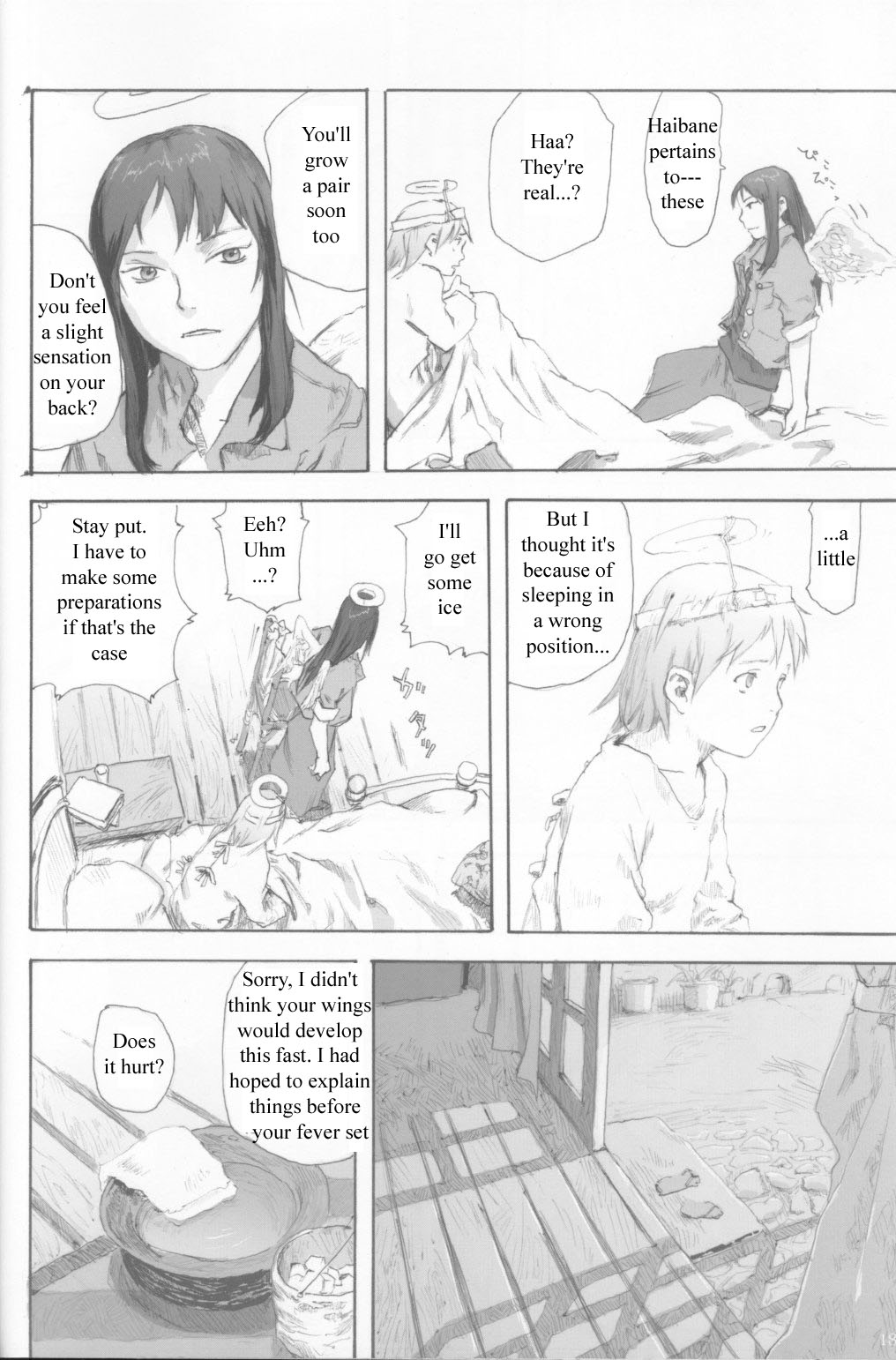 Haibane Renmei Chapter 1.2 page 16 - Chapter 1 v2 : The Haibanes of Old Home I