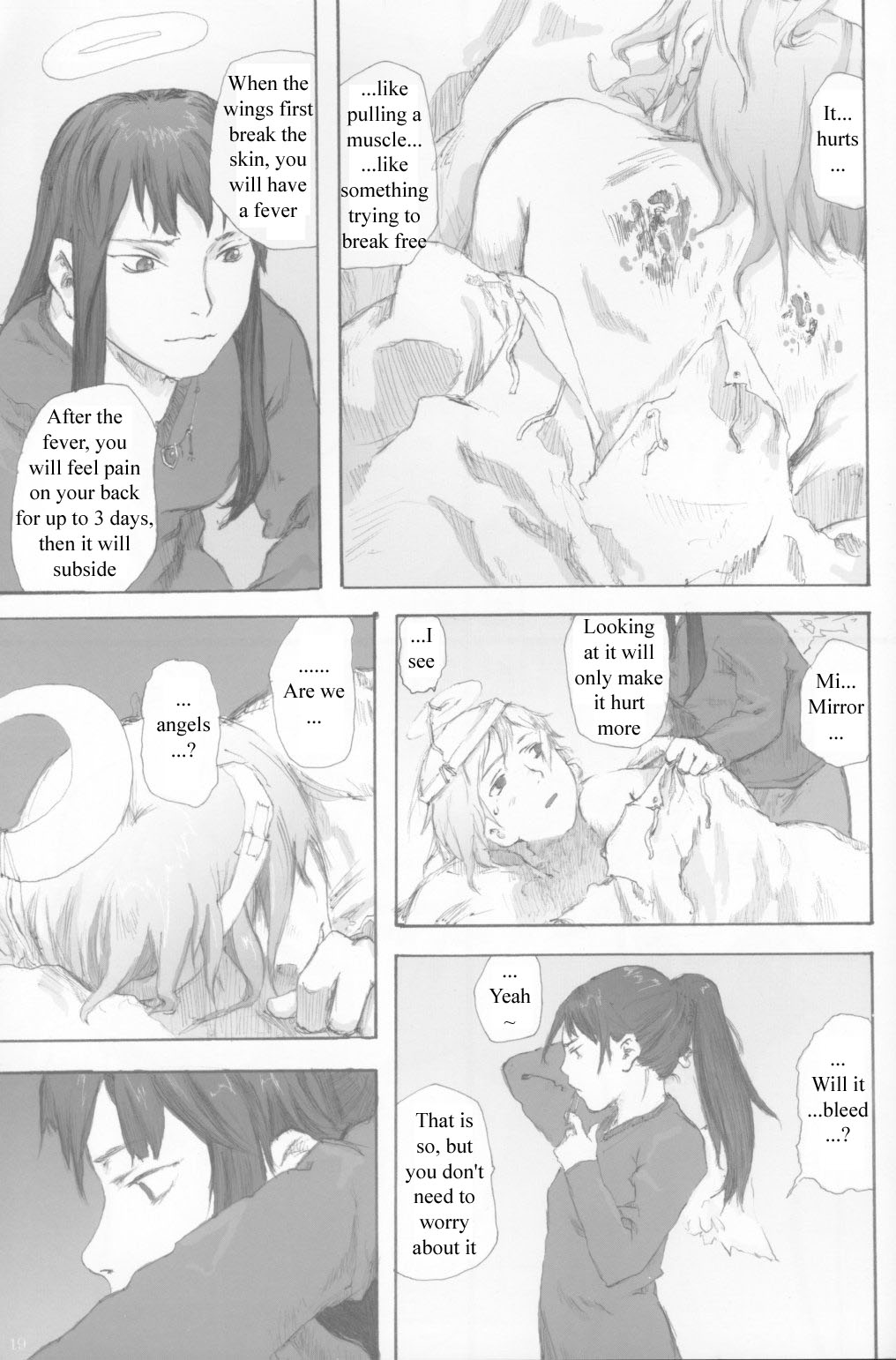 Haibane Renmei Chapter 1.2 page 17 - Chapter 1 v2 : The Haibanes of Old Home I