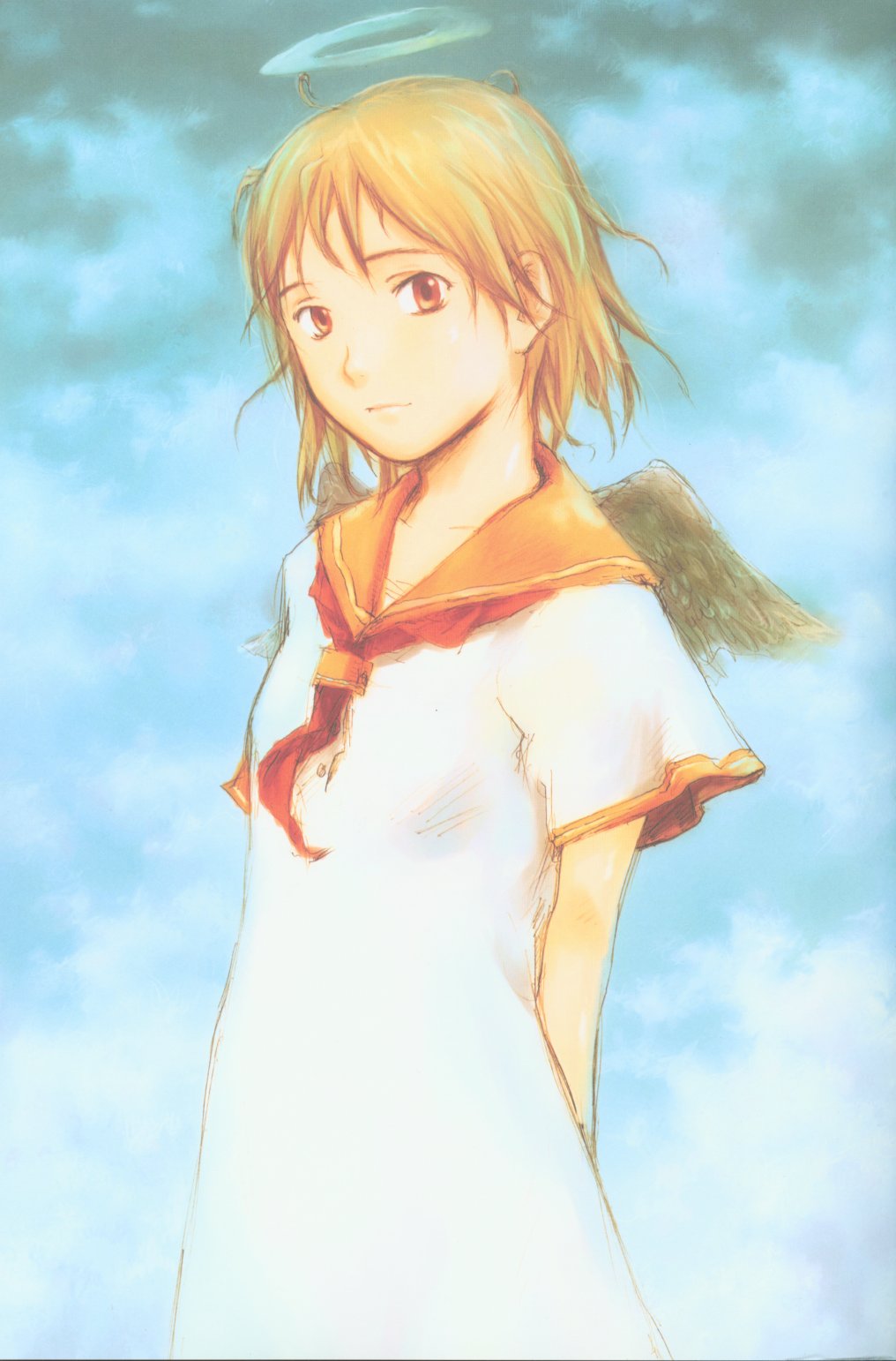 Haibane Renmei Chapter 1.2 page 2 - Chapter 1 v2 : The Haibanes of Old Home I