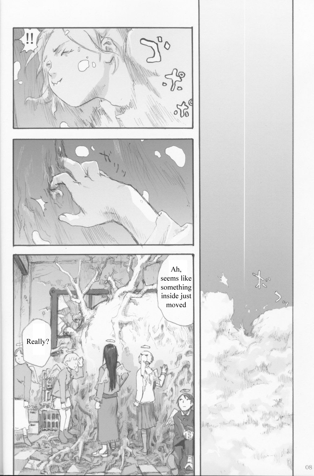 Haibane Renmei Chapter 1.2 page 6 - Chapter 1 v2 : The Haibanes of Old Home I