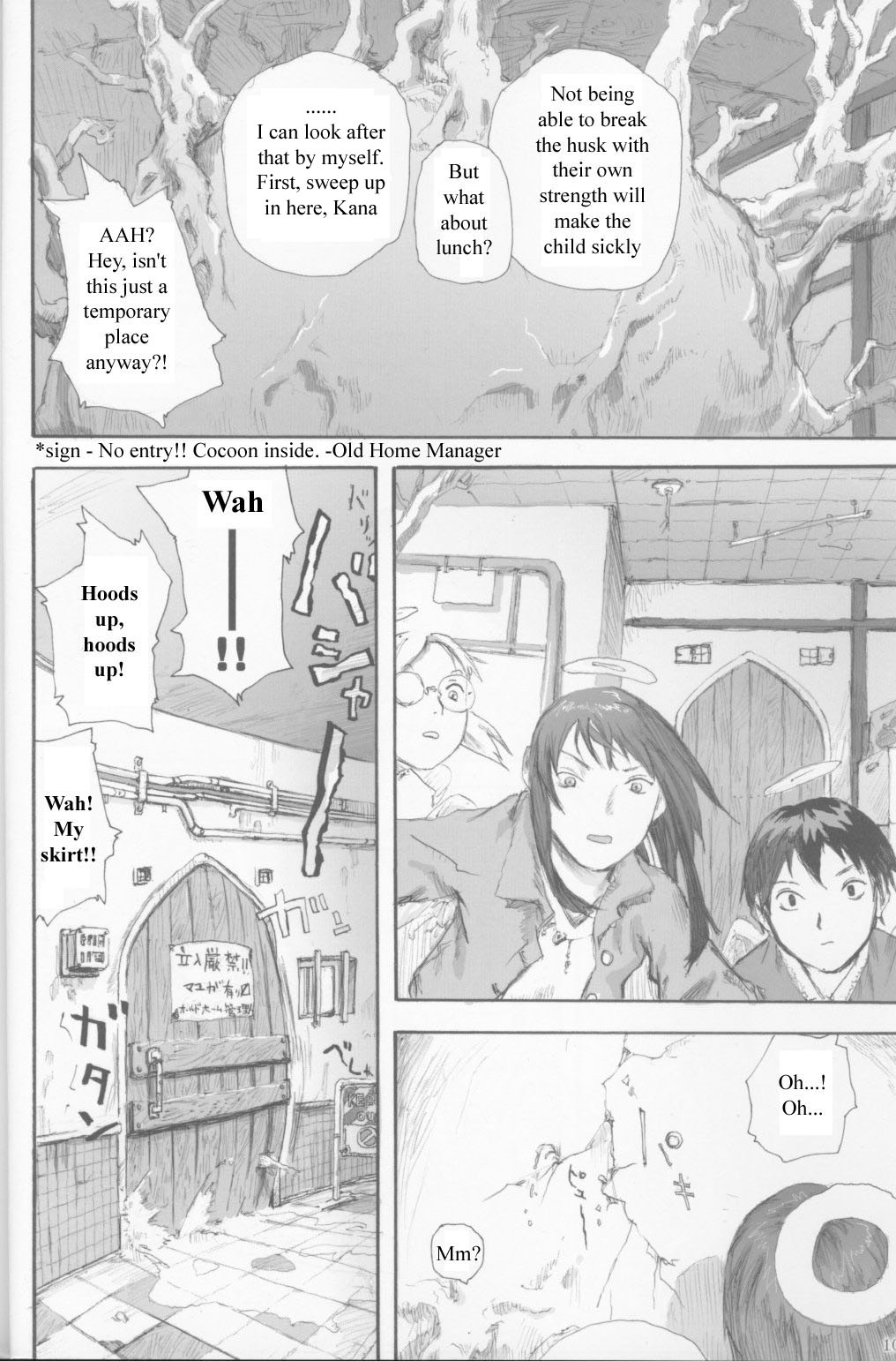 Haibane Renmei Chapter 1.2 page 8 - Chapter 1 v2 : The Haibanes of Old Home I