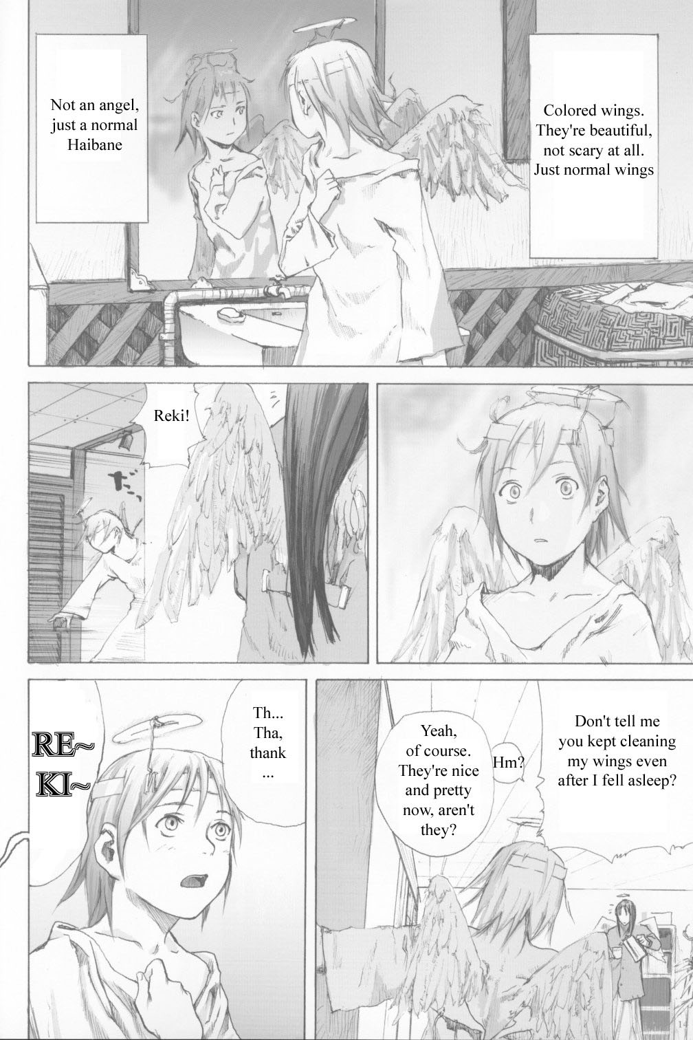 Haibane Renmei Chapter 2.2 page 13 - Chapter 2 v2 : The Haibanes of Old Home II