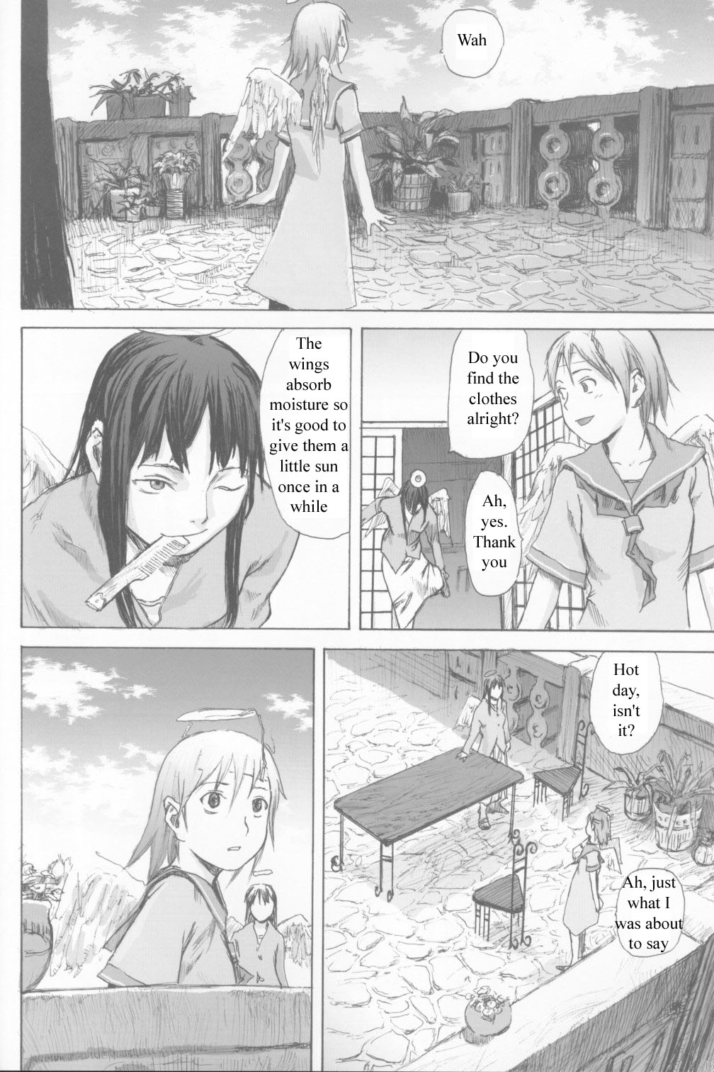 Haibane Renmei Chapter 2.2 page 15 - Chapter 2 v2 : The Haibanes of Old Home II