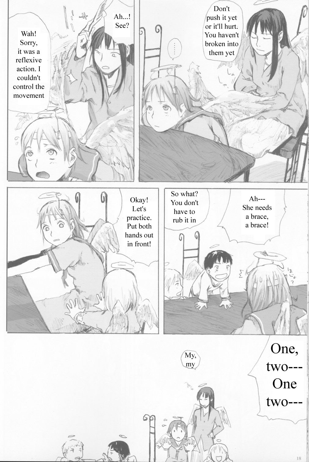 Haibane Renmei Chapter 2.2 page 17 - Chapter 2 v2 : The Haibanes of Old Home II