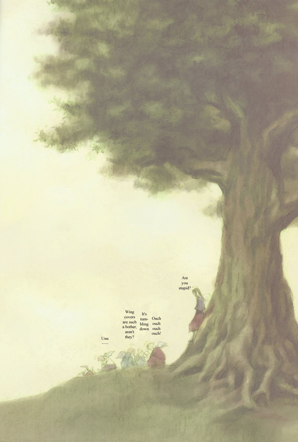 Haibane Renmei Chapter 2.2 page 3 - Chapter 2 v2 : The Haibanes of Old Home II