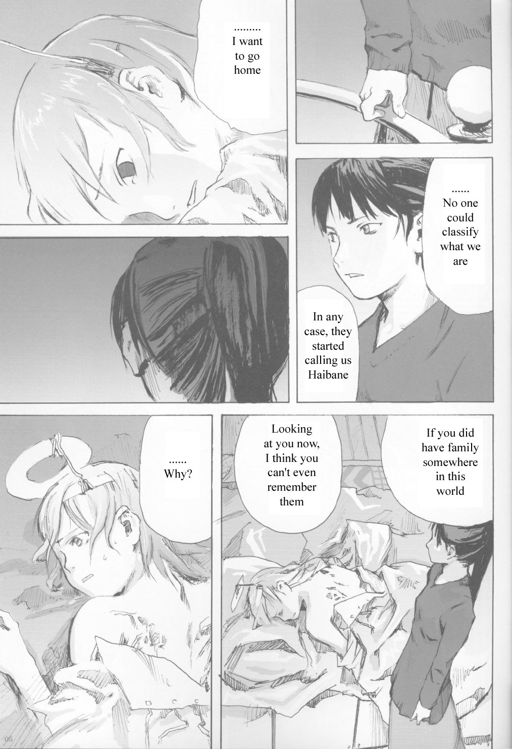 Haibane Renmei Chapter 2.2 page 4 - Chapter 2 v2 : The Haibanes of Old Home II