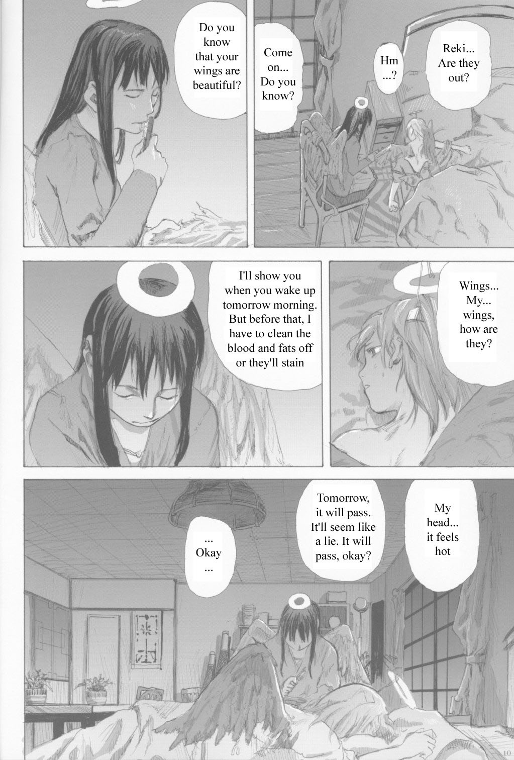Haibane Renmei Chapter 2.2 page 9 - Chapter 2 v2 : The Haibanes of Old Home II